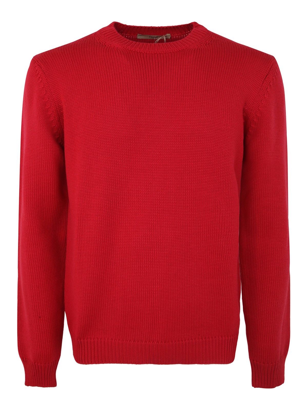 Shop Nuur Crew Neck Sweater In Red