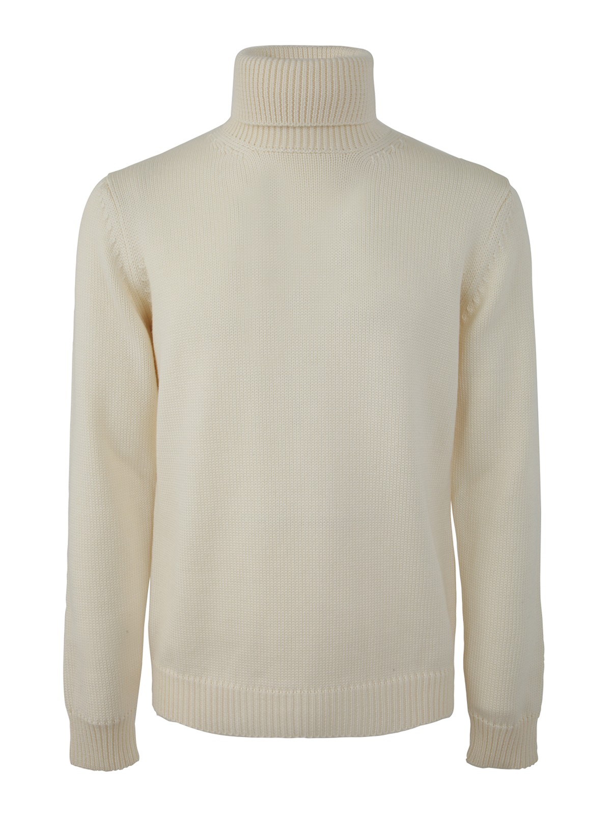 Nuur Long Sleeve Turtle Neck Sweater In White
