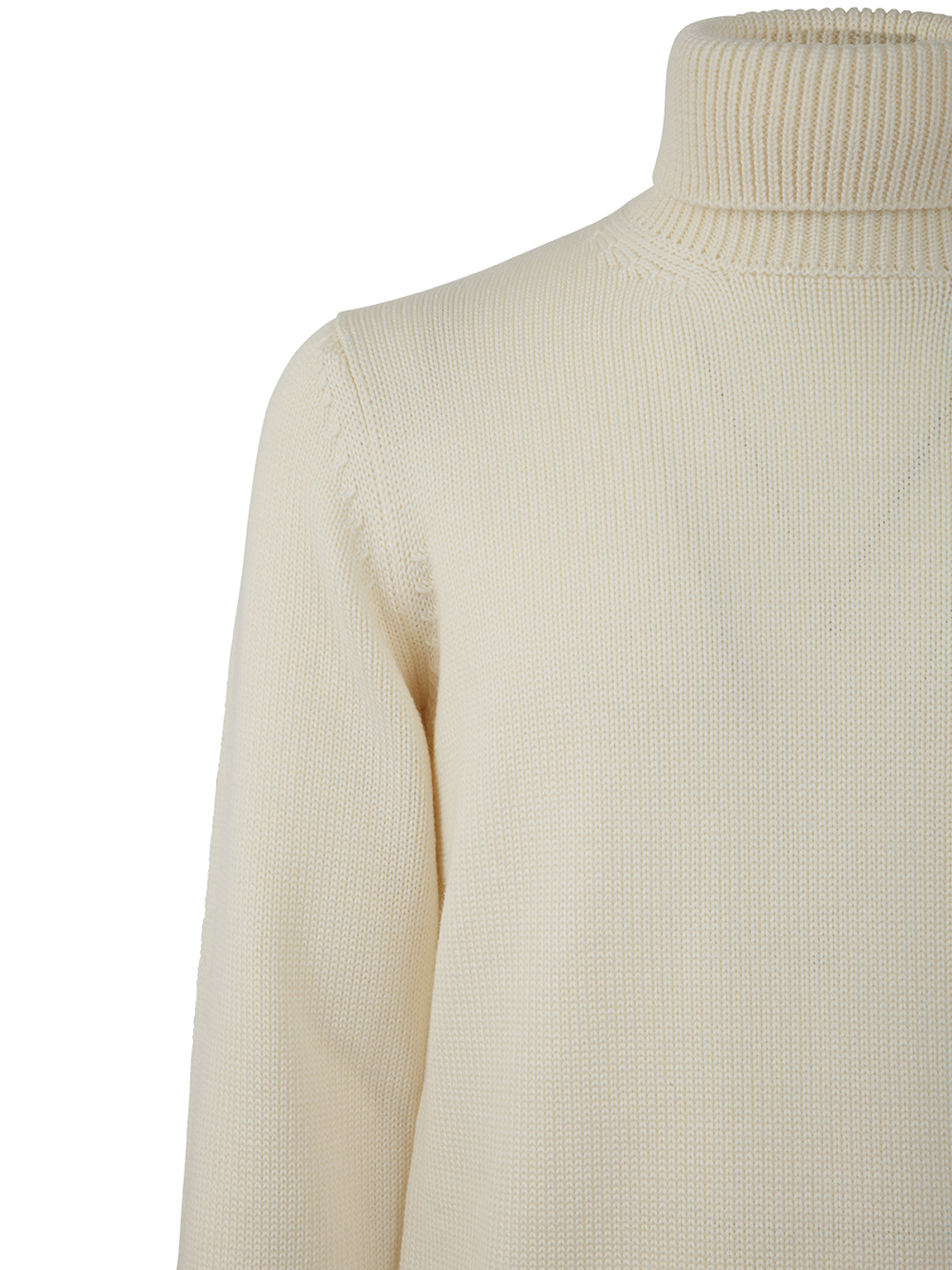 Shop Nuur Long Sleeve Turtle Neck Sweater In White