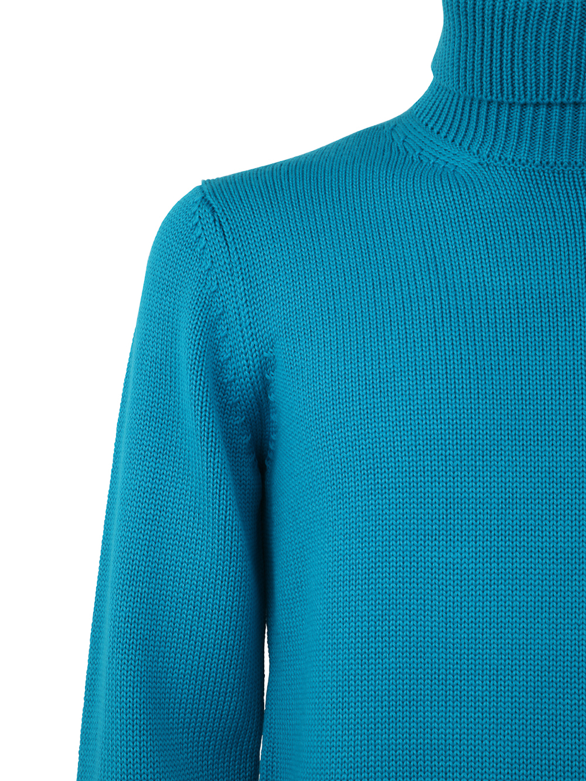 Shop Nuur Long Sleeve Turtle Neck Sweater In Azul
