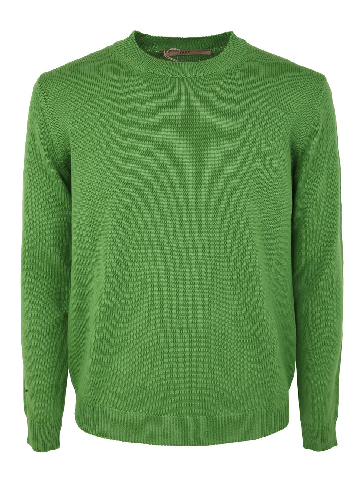 Shop Nuur Crew Neck Sweater In Green