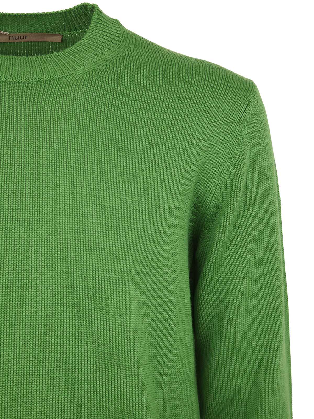 Shop Nuur Crew Neck Sweater In Green