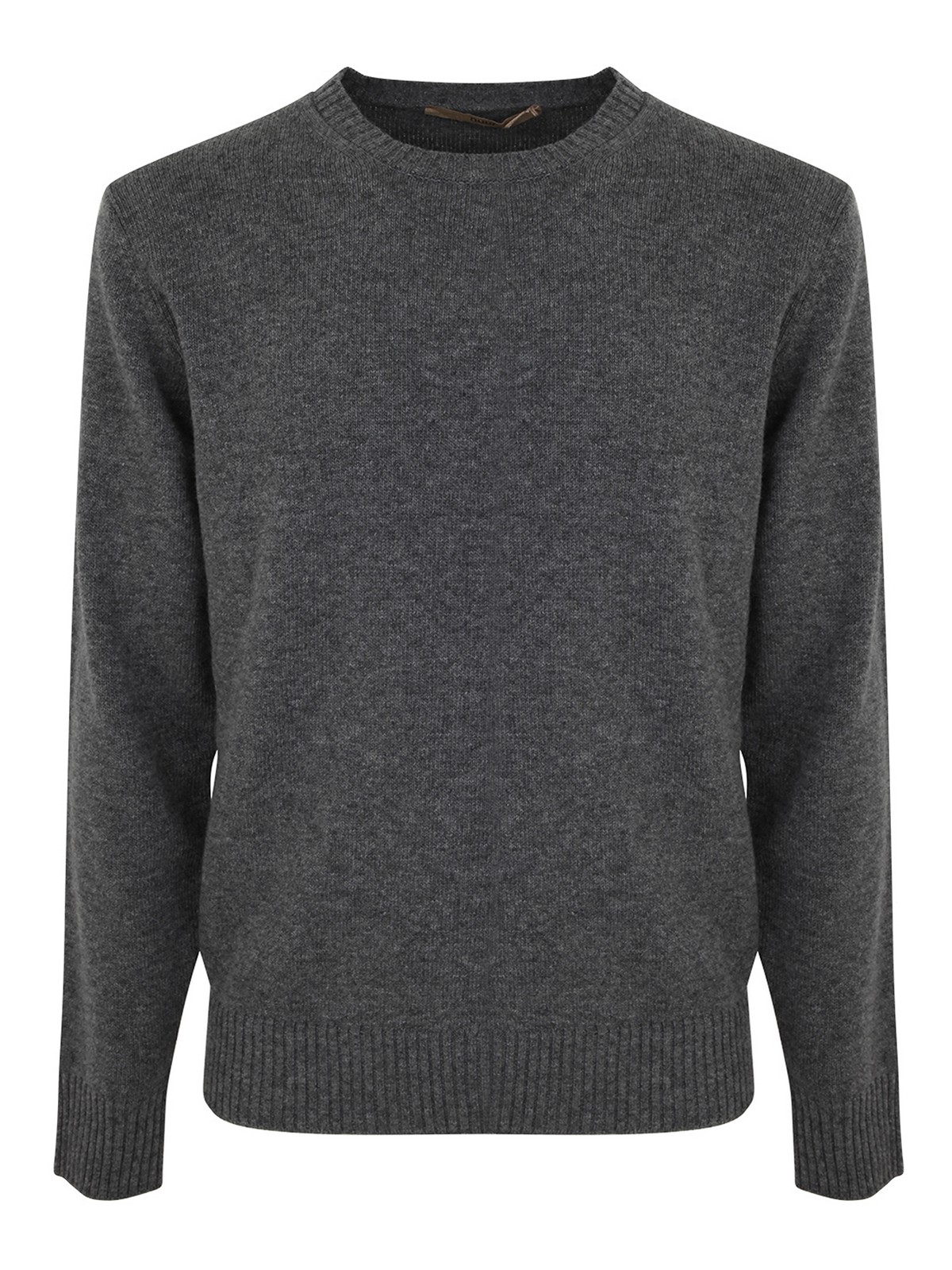Shop Nuur Crew Neck Sweater In Grey