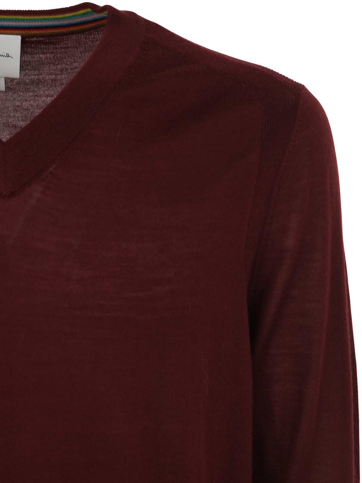 Shop Paul Smith Mens Sweater V Neck In Red