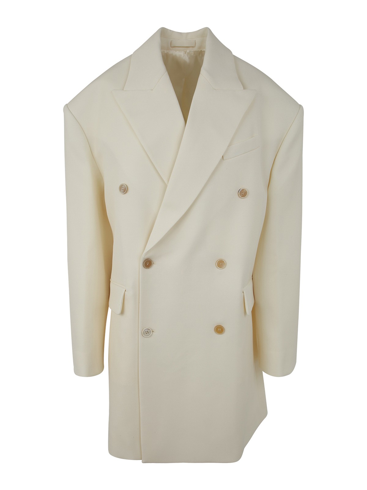 Shop Wardrobe.nyc Coat In Blanco