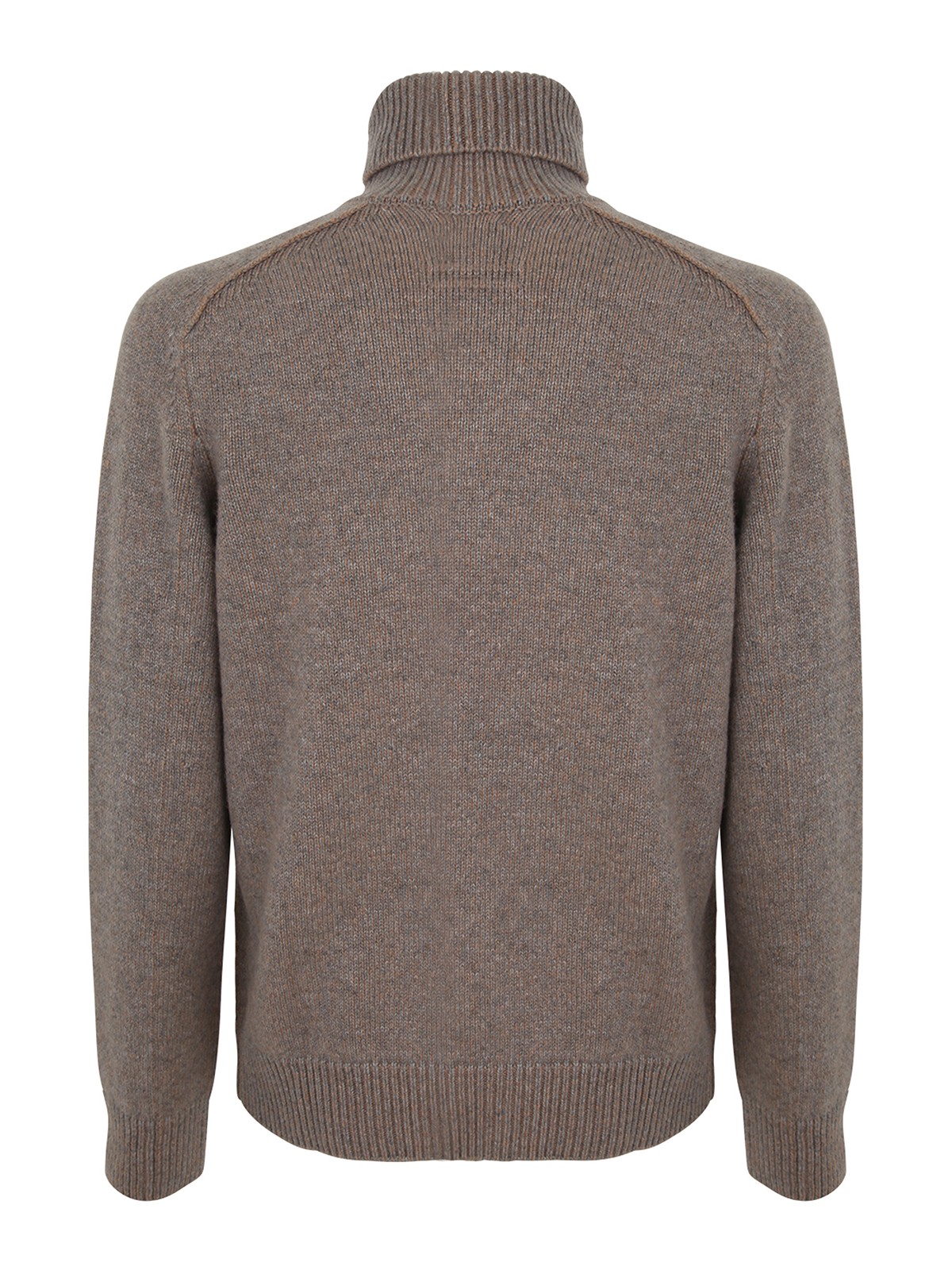 Shop Zegna Oasi Cashmere Turtleneck Sweater In Brown