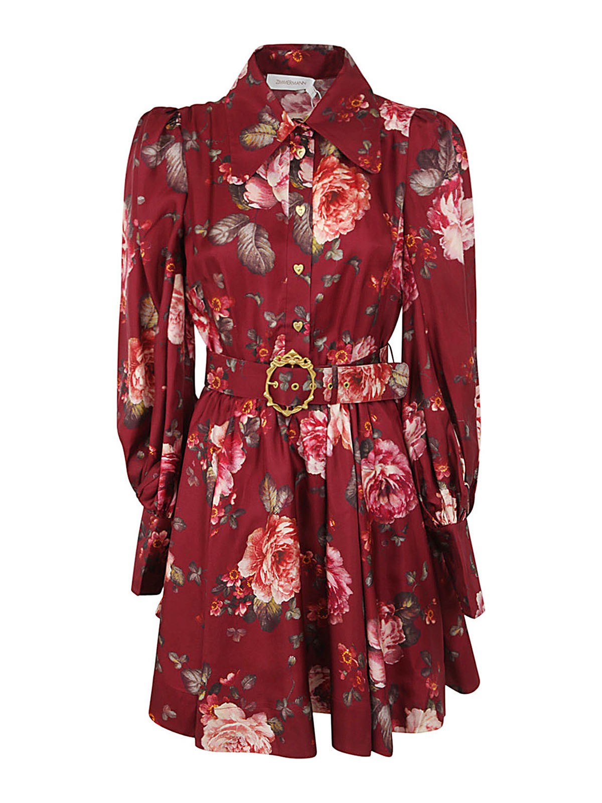 Zimmermann Luminosity shirt dress - Red - Women|8074DF231BUFL Zimmermann Luminosity shirt dress - Red - Women|8074DF231BUFL