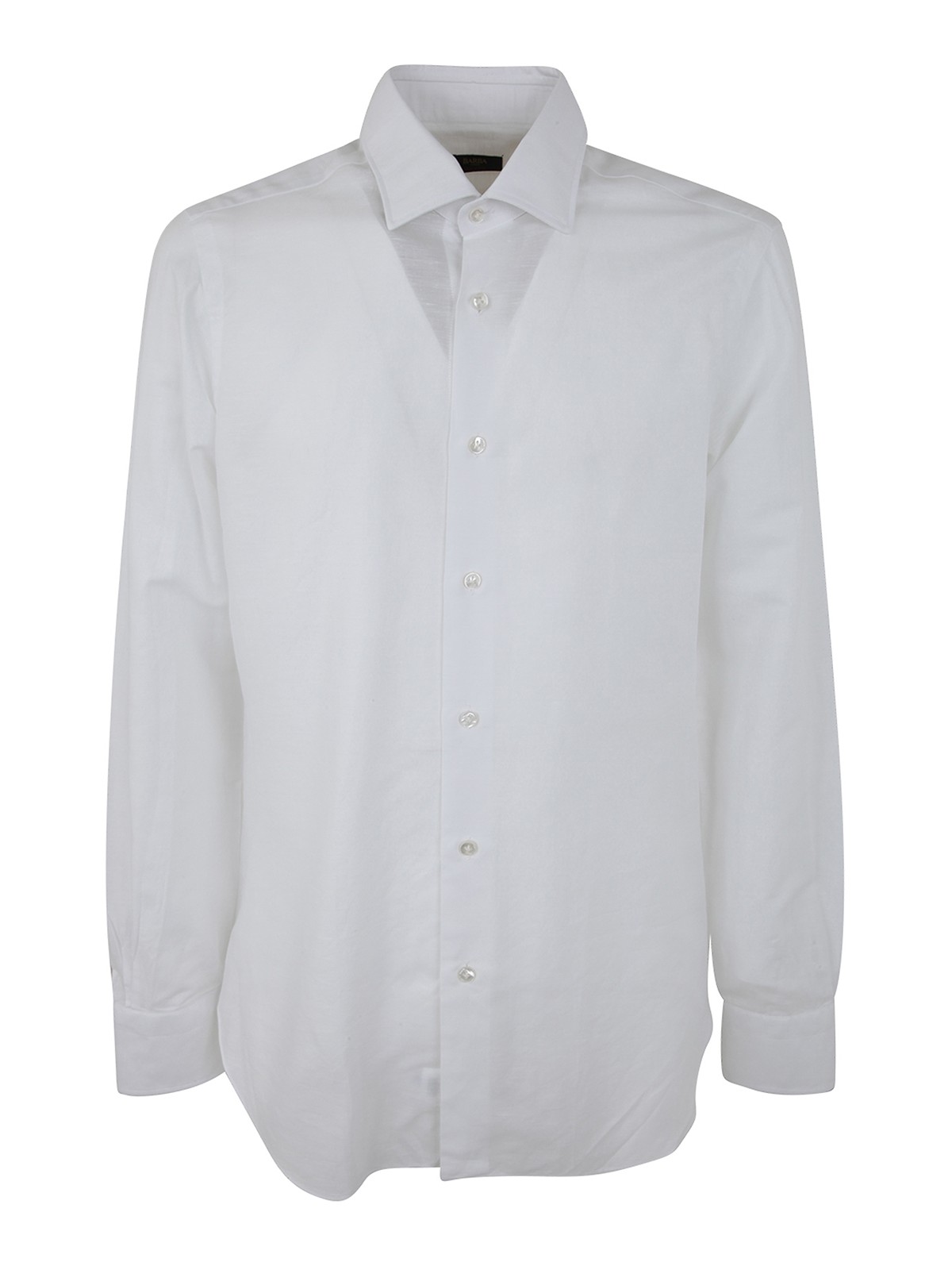 Barba Cotton And Linen Shirt In White