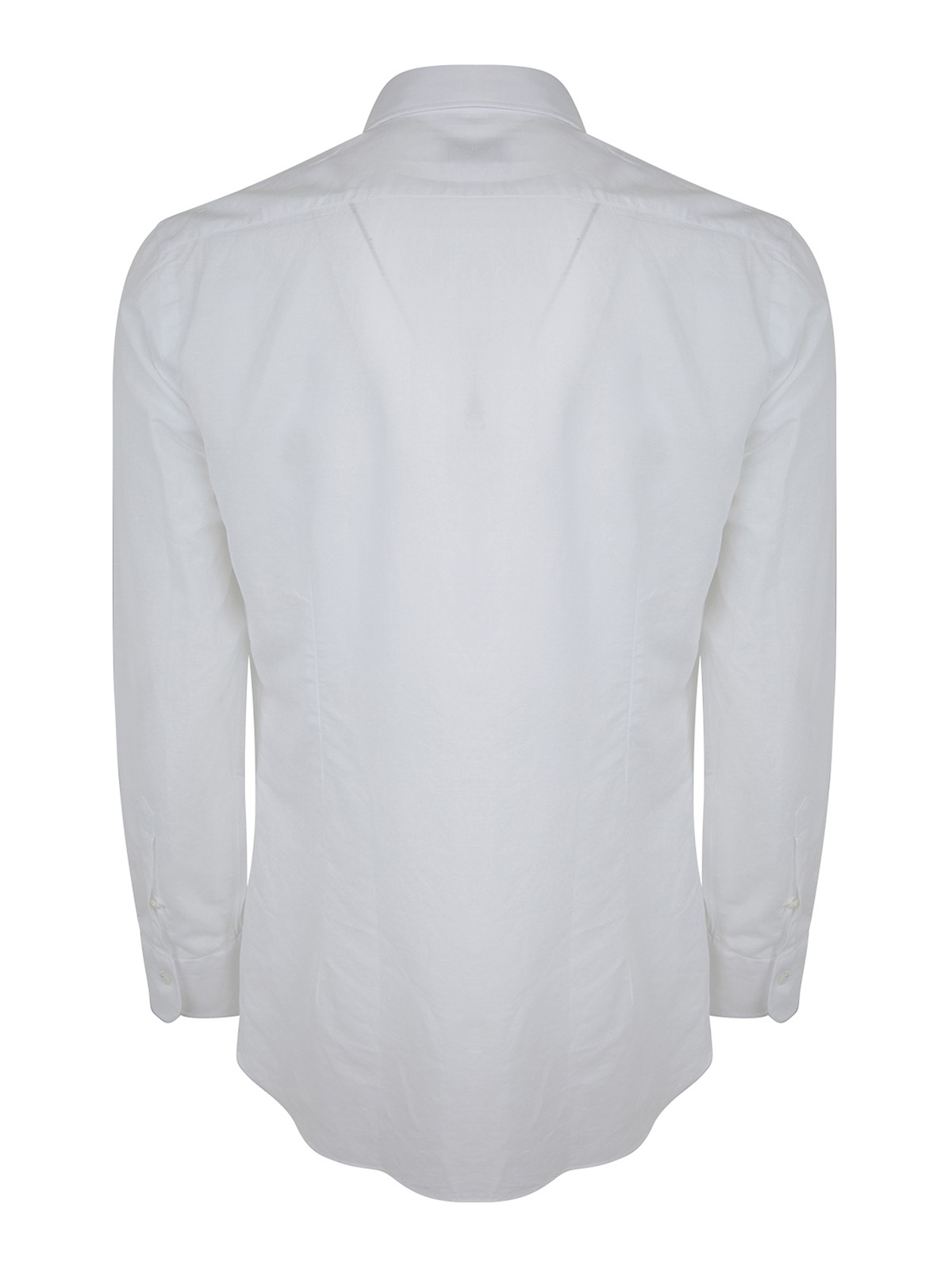 Shop Barba Cotton And Linen Shirt In White