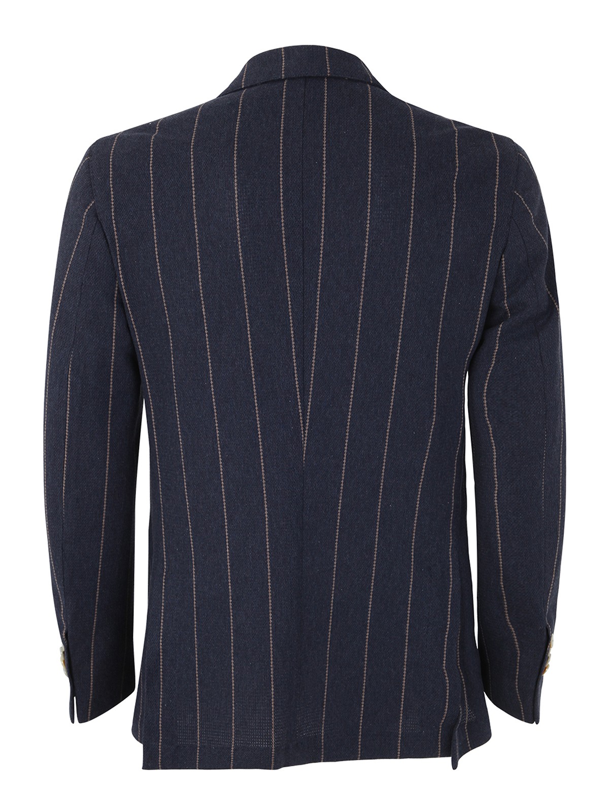 Shop Barba Dynamic Double Breasted Jacket In Blue
