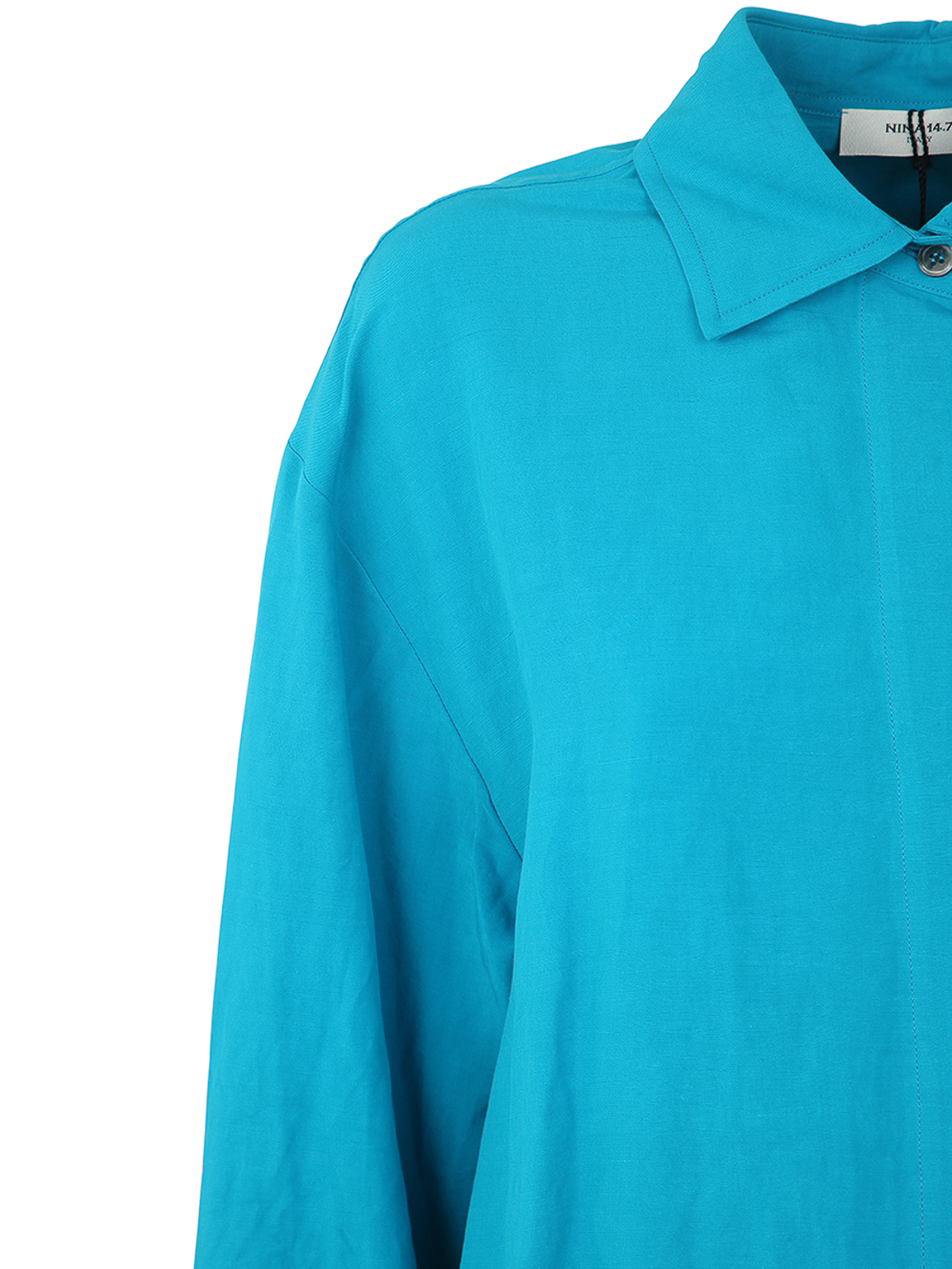 Shop Nina 14.7 Maxi Shirt In Blue