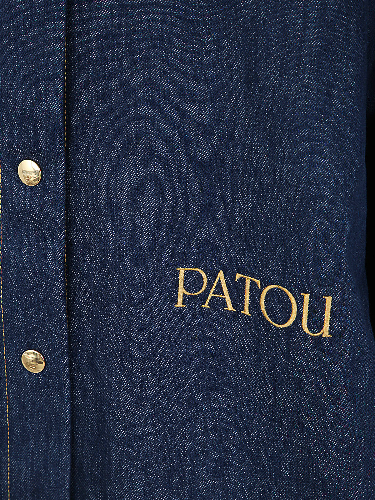 Shop Patou Oversize Shirt In Blue