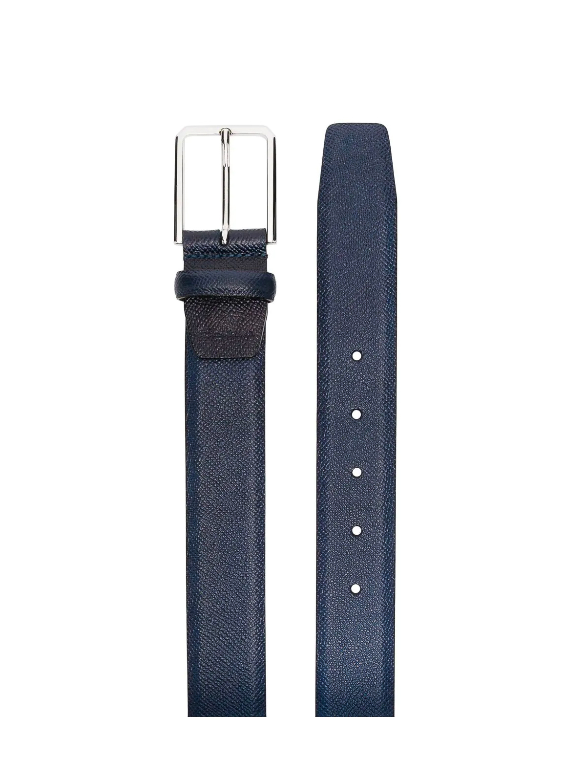 Shop Santoni Regular Belt In Blue