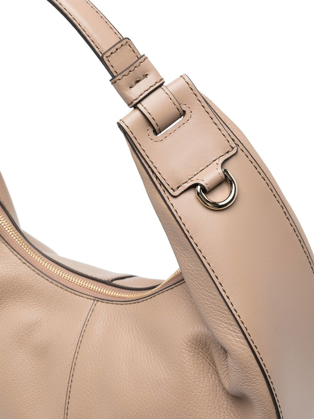 Furla Miastella Medium Leather Tote In Brown