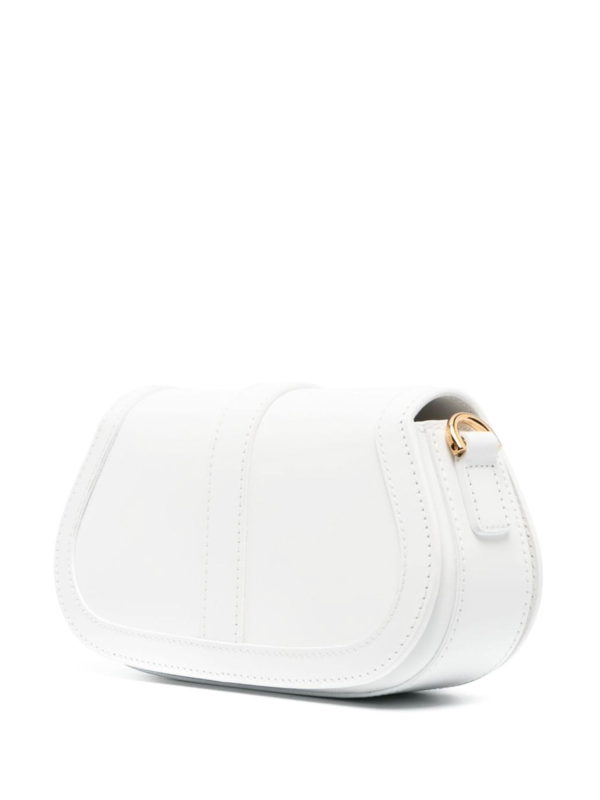 Shop Versace Leather Bag In White
