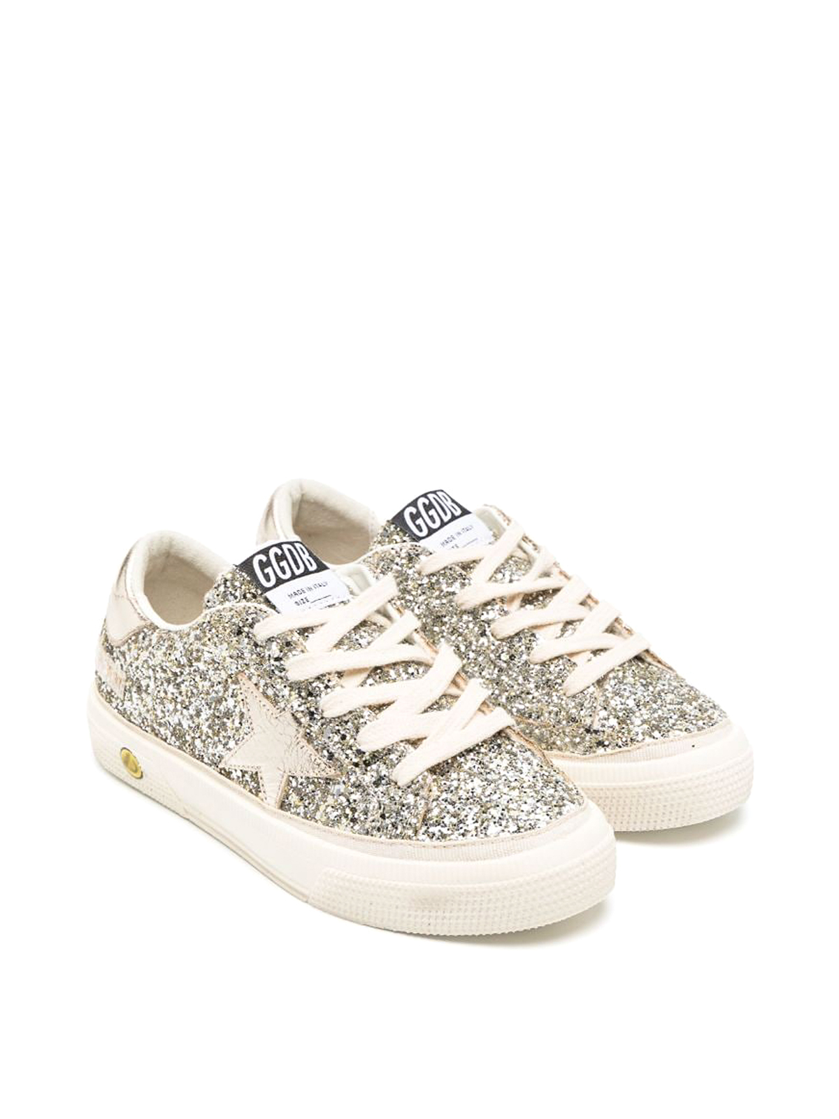 Trainers Golden Goose - May glitter upper laminated star and heel