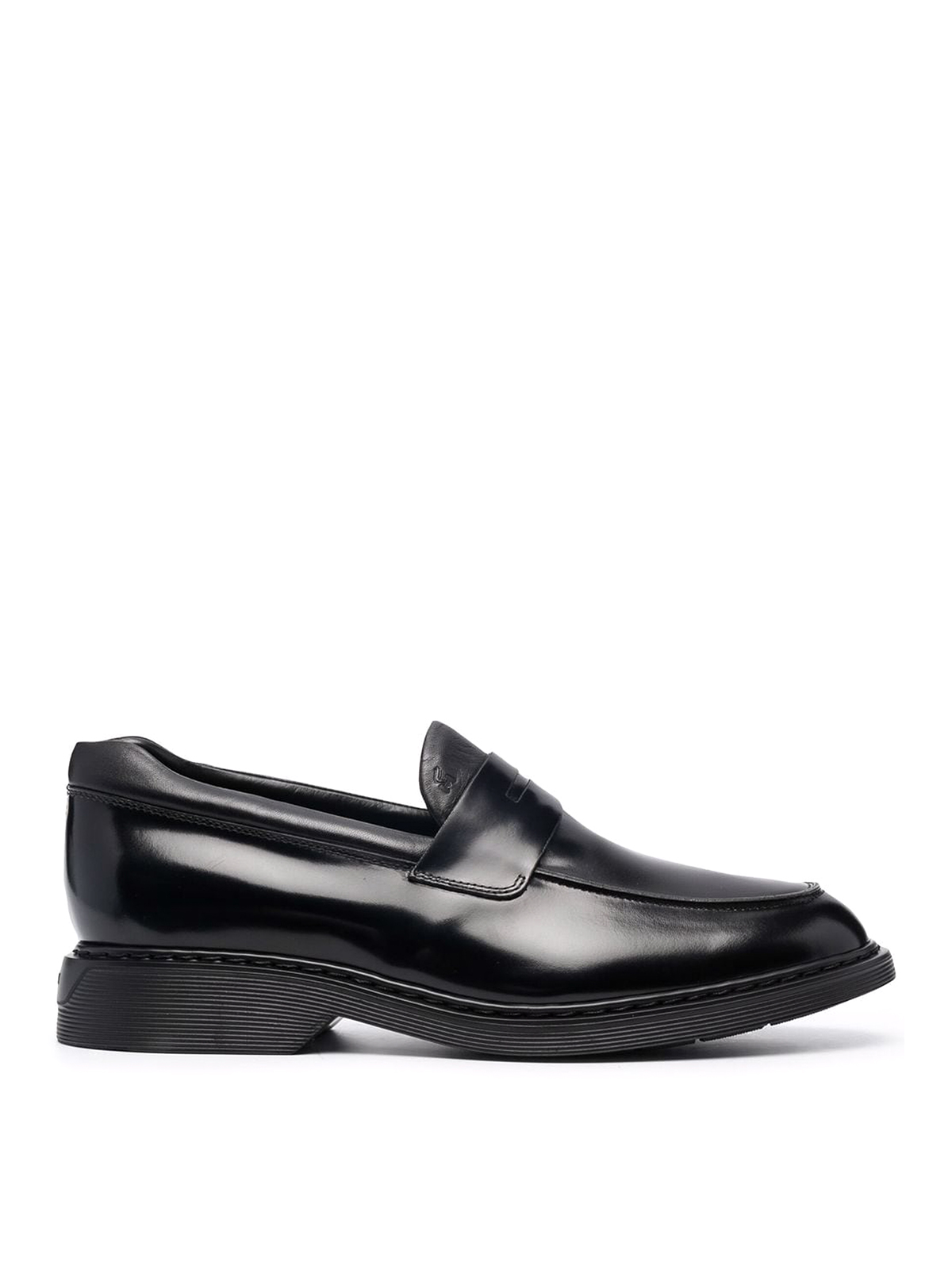 Shop Hogan H576 Loafers In Negro