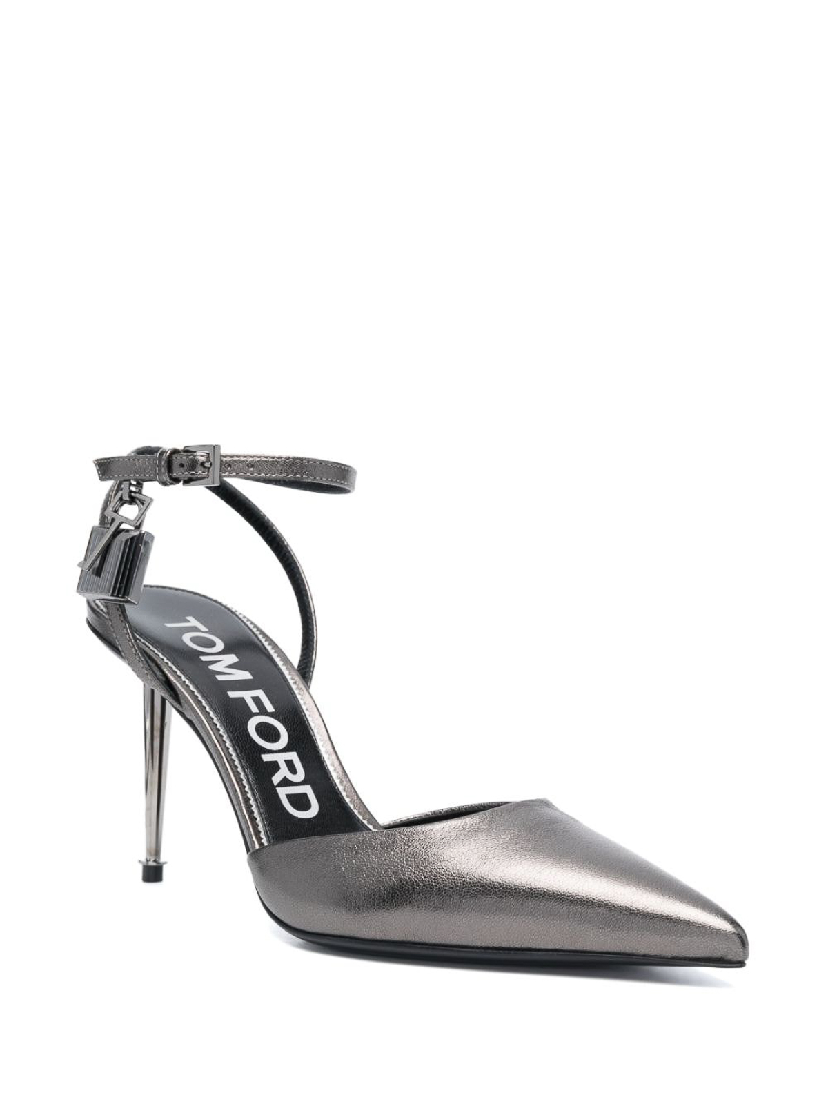 Shop Tom Ford Slingback Pumps In Grey