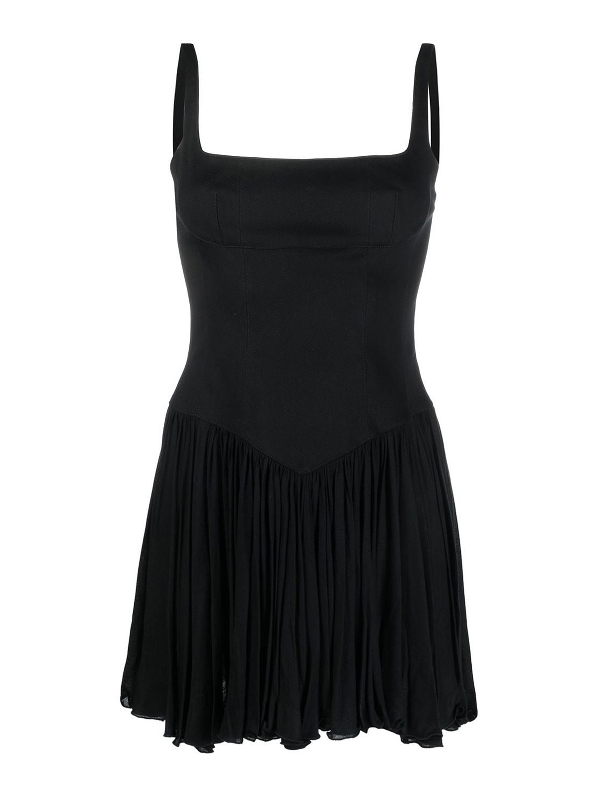 Giovanni Bedin Sleeveless draped mini dress - Black|501631BLACK
