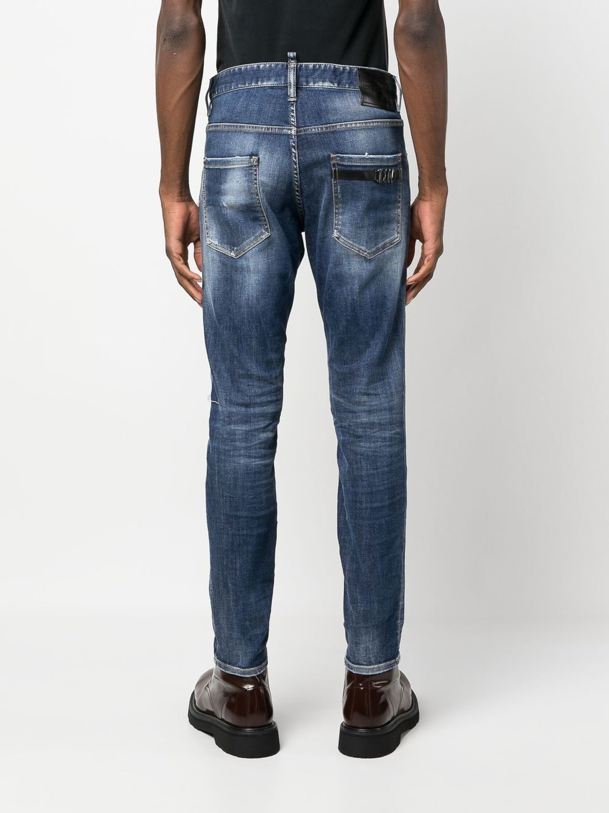 Shop Dsquared2 Skinny Jeans In Light Wash