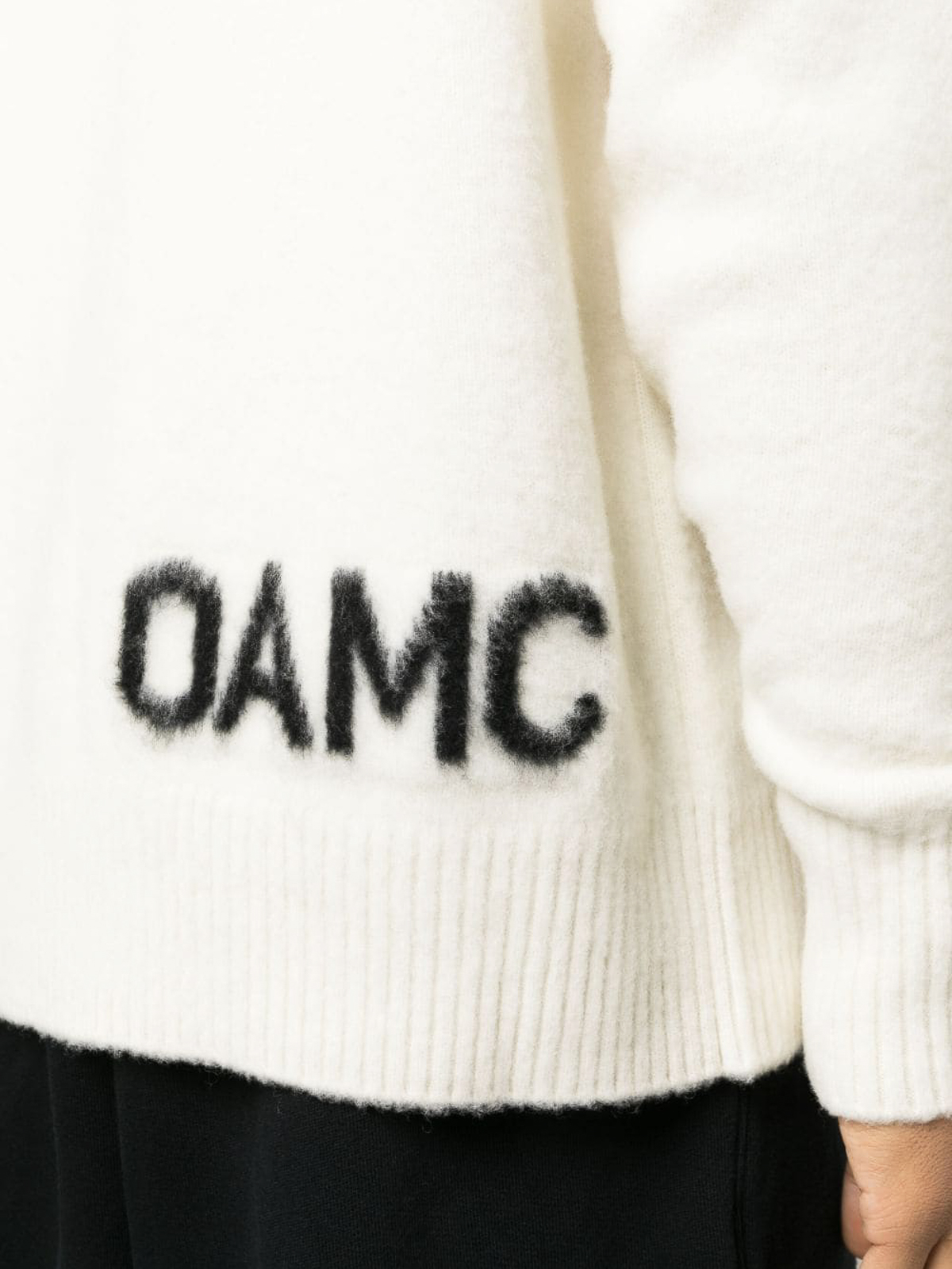 Shop Oamc Sweater In White