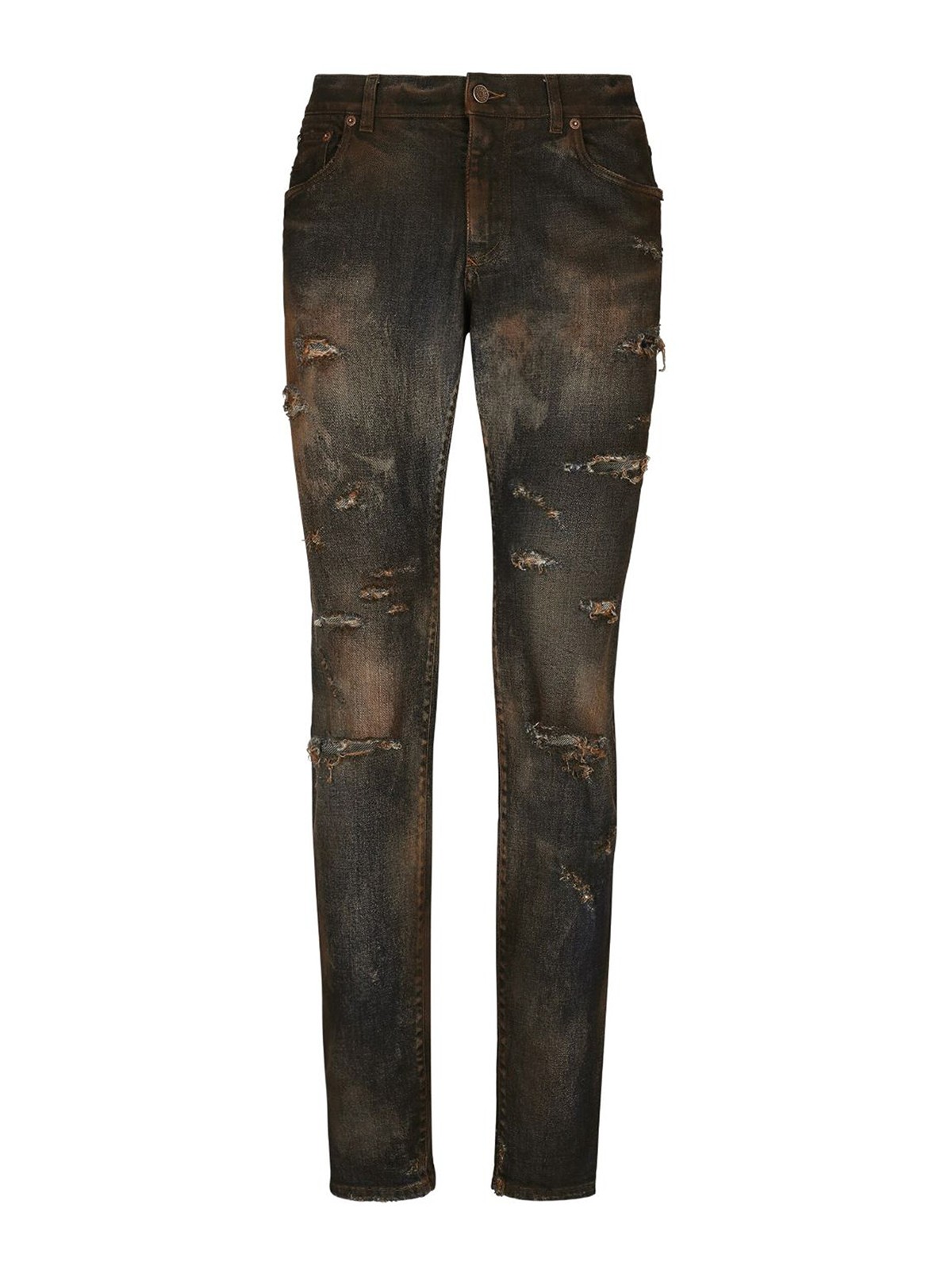 Dolce & Gabbana Skinny Jeans In Lavado Claro