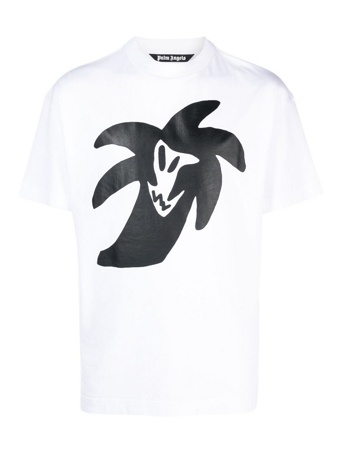 Palm Angels Logo Print T-Shirt White - S