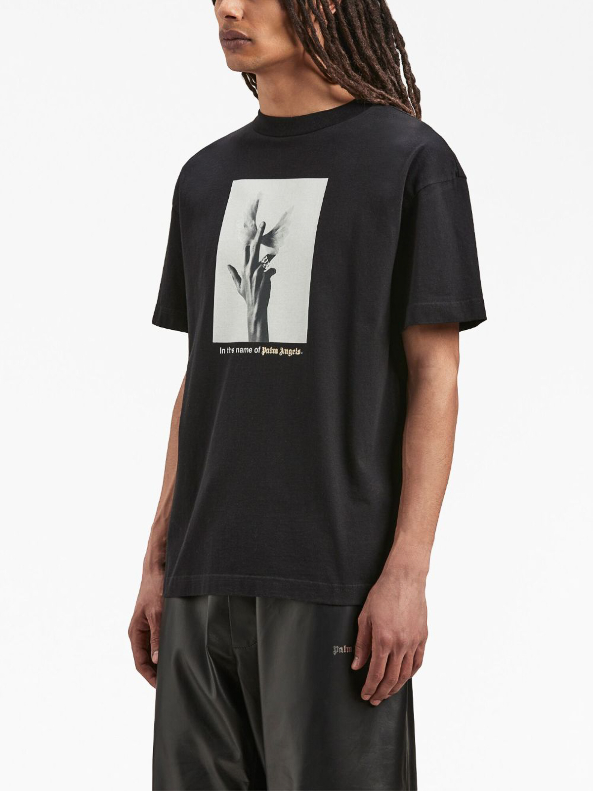 palm angels black t shirt