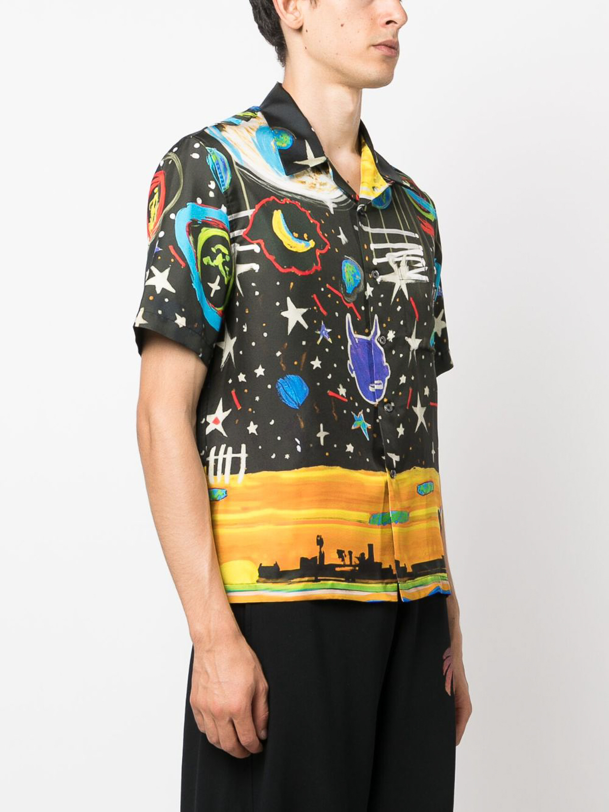 Shop Palm Angels Shirt Multicolour In Multicolor