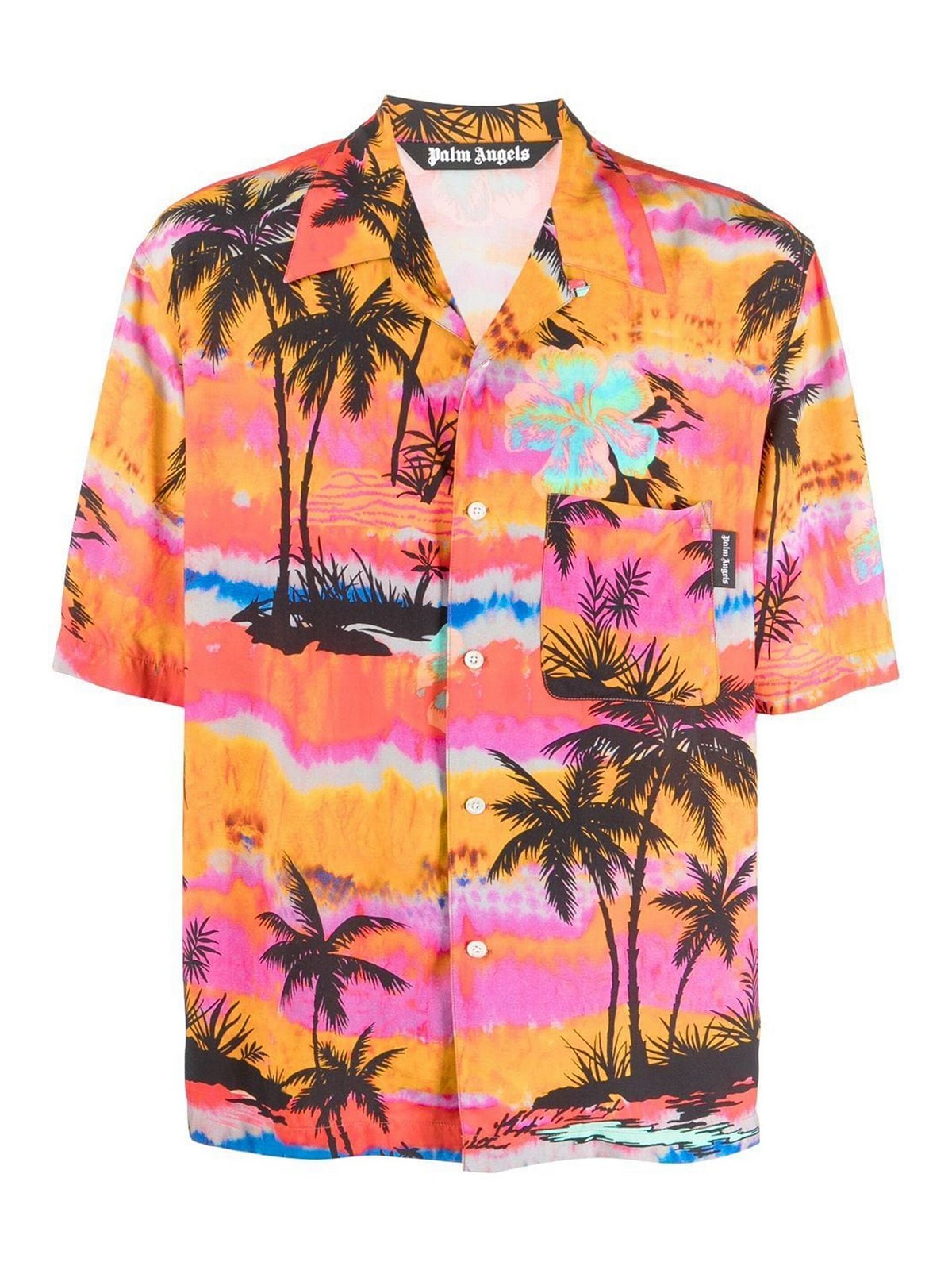 Shop Palm Angels Camisa - Multicolor In Multicolour