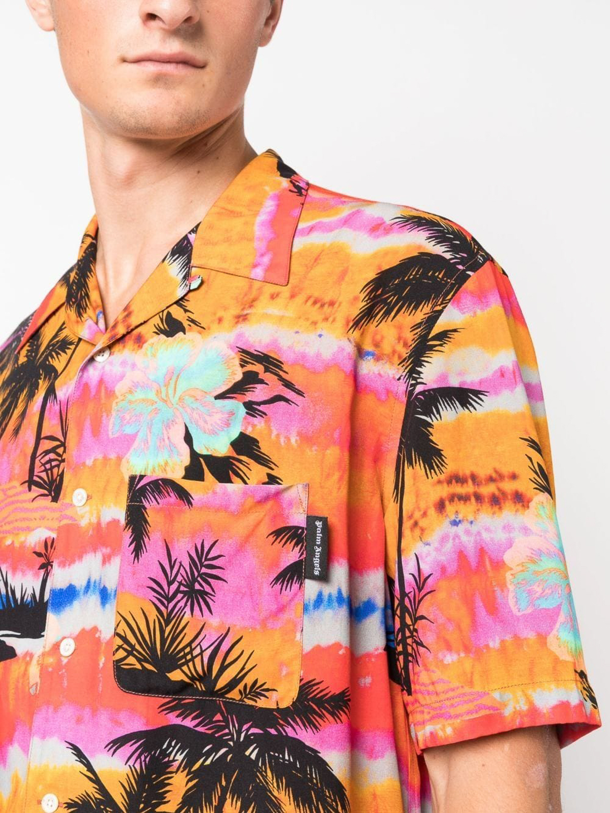 Shop Palm Angels Camisa - Multicolor In Multicolour