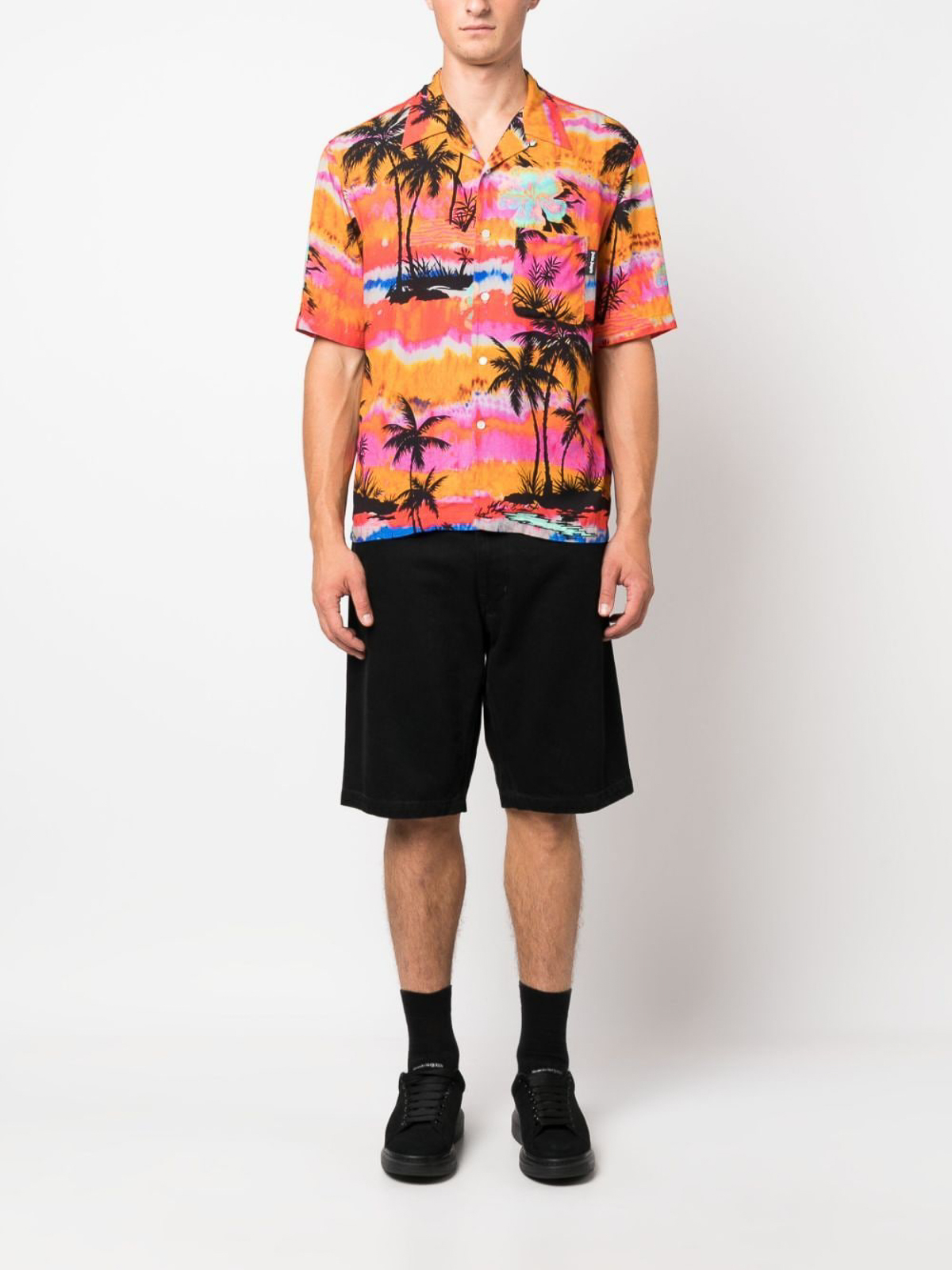 Shop Palm Angels Shirt Multicolour
