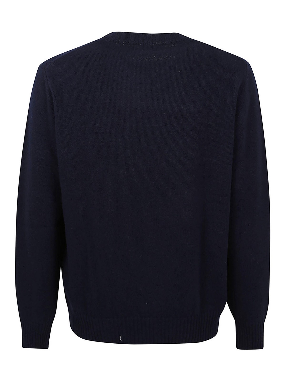 Shop Eleventy Round Neck Sweater In Blue