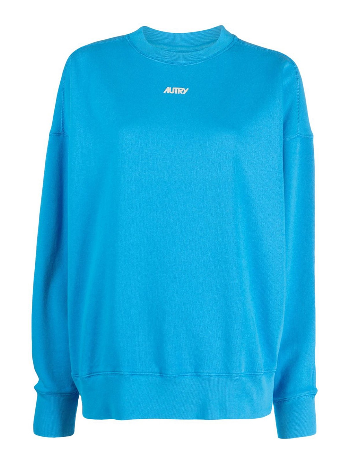 Shop Autry `bicolor` Crew-neck Sweatshirt In Blue