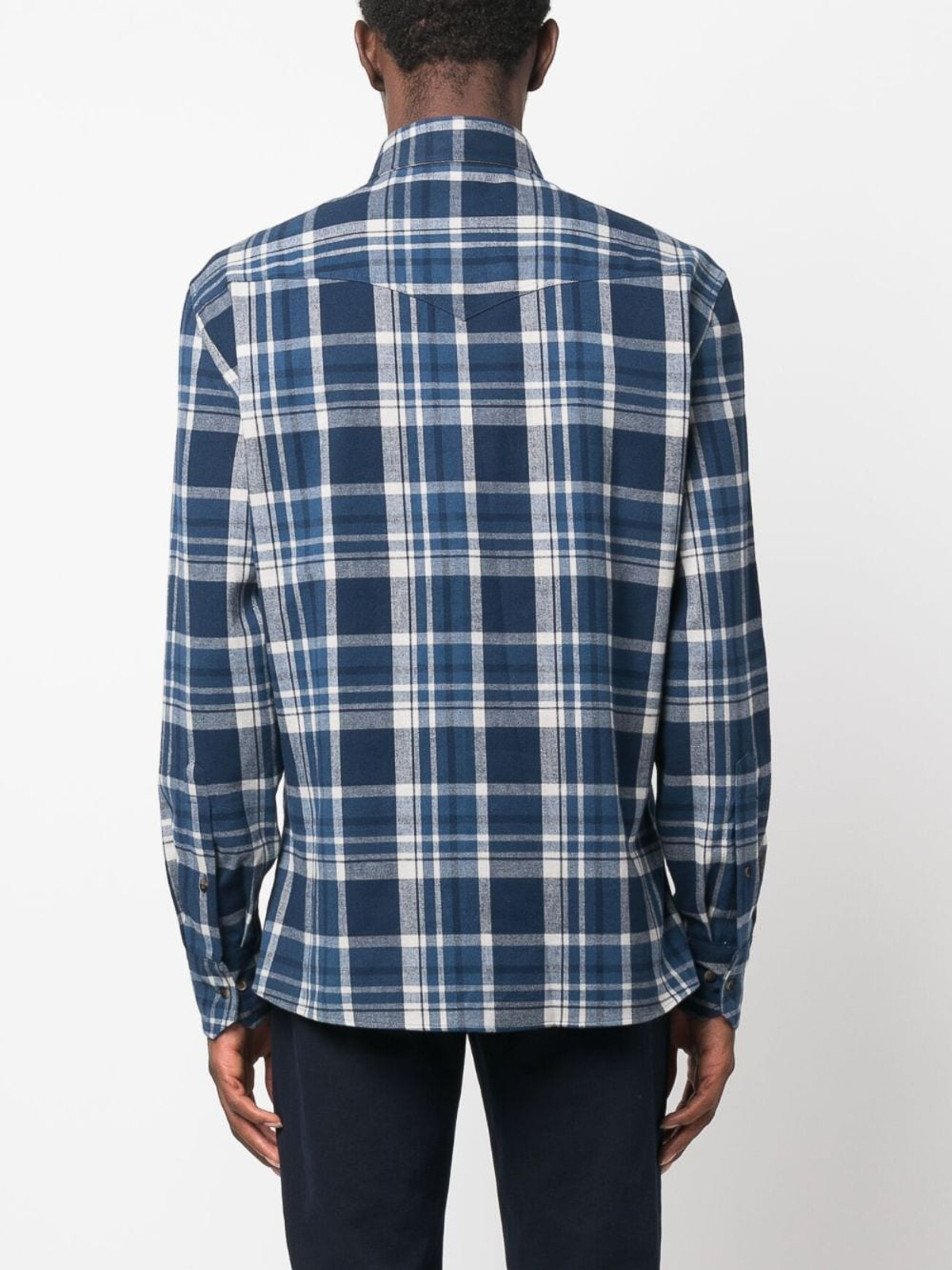 Brunello Cucinelli Checked shirt - Light Blue - Men|MY6144008C180