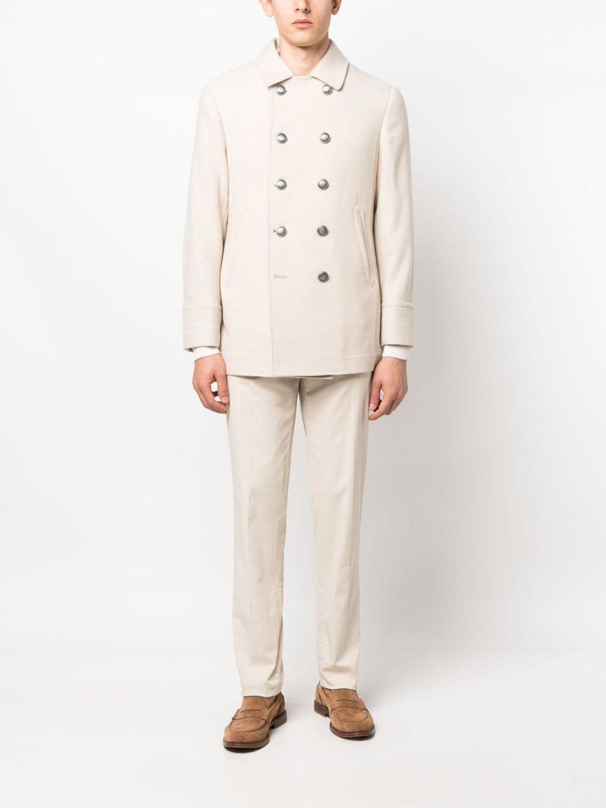 Brunello Cucinelli MH537P8884C2886 関税送料込 Brunello Cucinelli Double-breasted coat - Men | MT4977008DC058