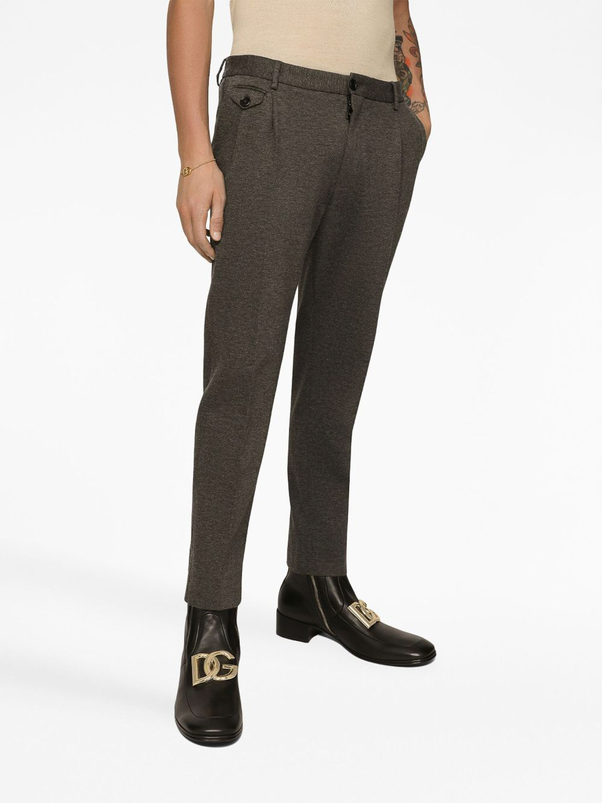 Dolce & Gabbana Gray Dress Trouser VENTANNI Dress Pants main image 1