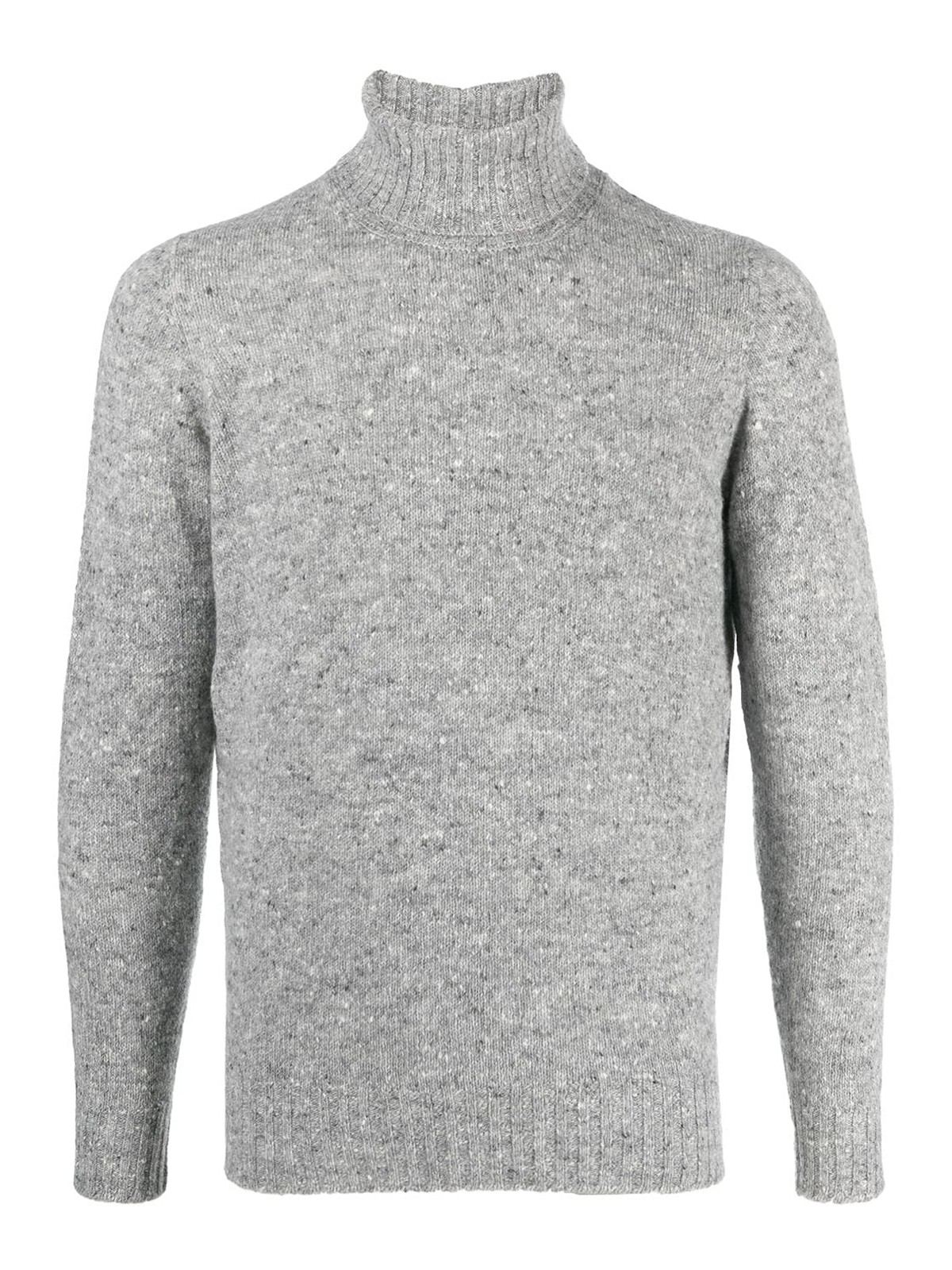 Drumohr Turtle-neck Sweater In Light Grey