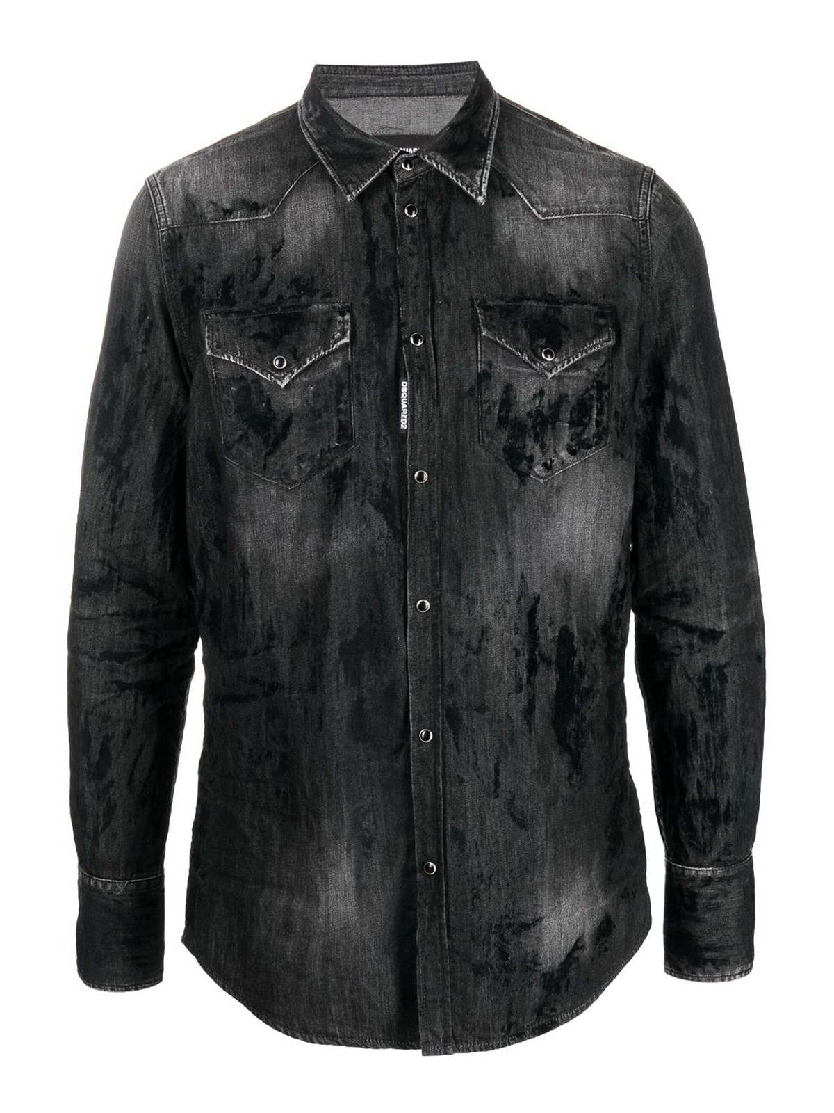 Dsquared2 Classic Western Shirt In Black