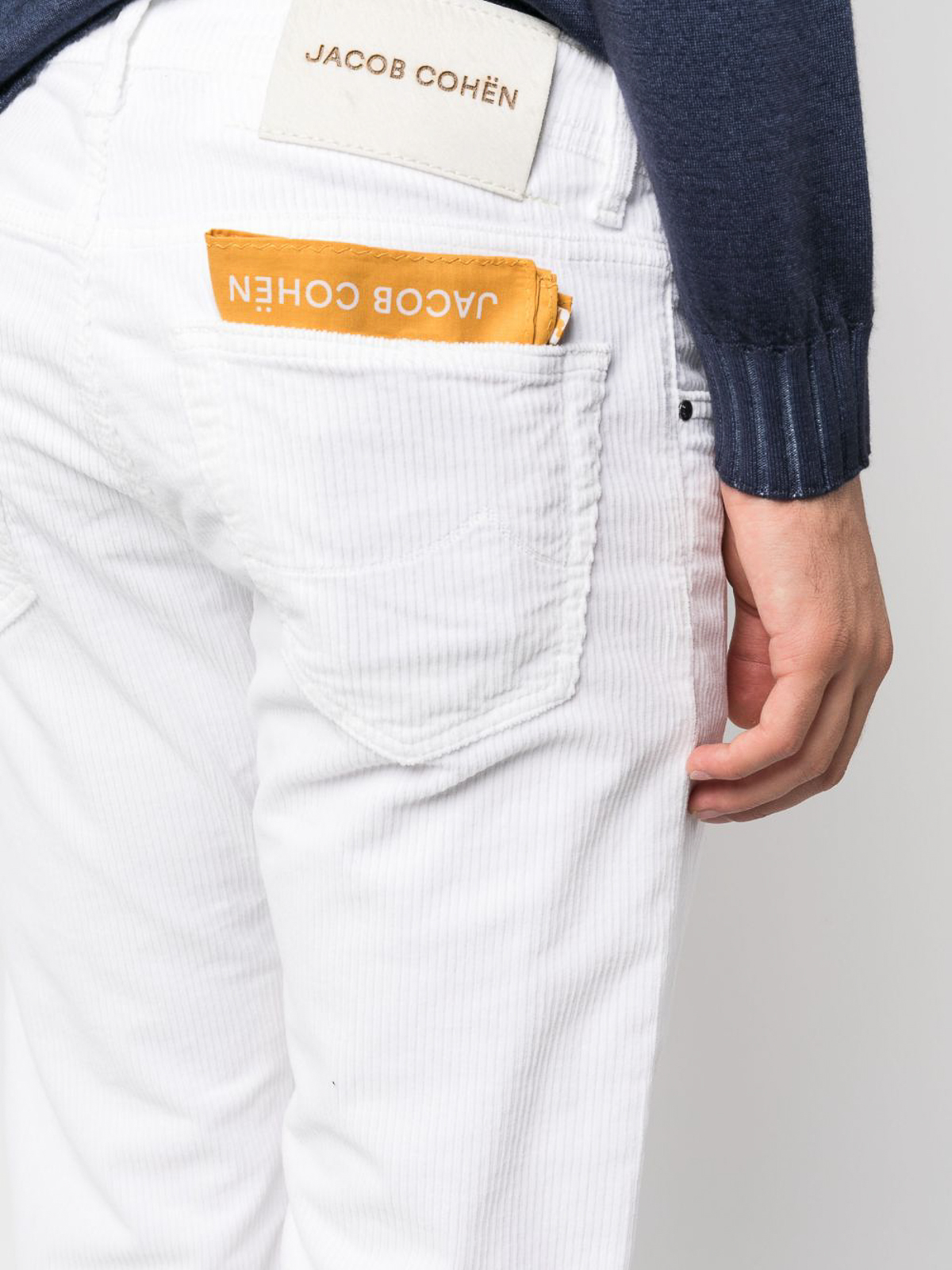 Shop Jacob Cohen `nick` 5-pocket Slim Fit Jeans In White