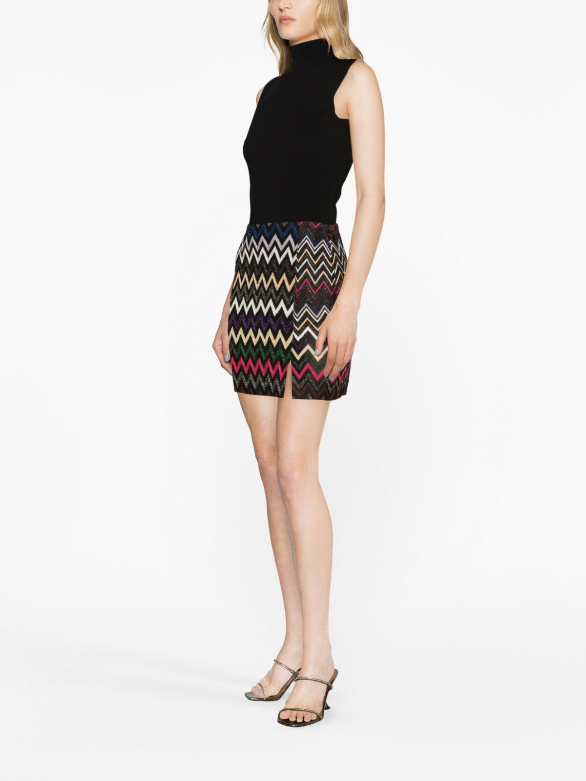 Shop Missoni Mini Skirt In Multicolour