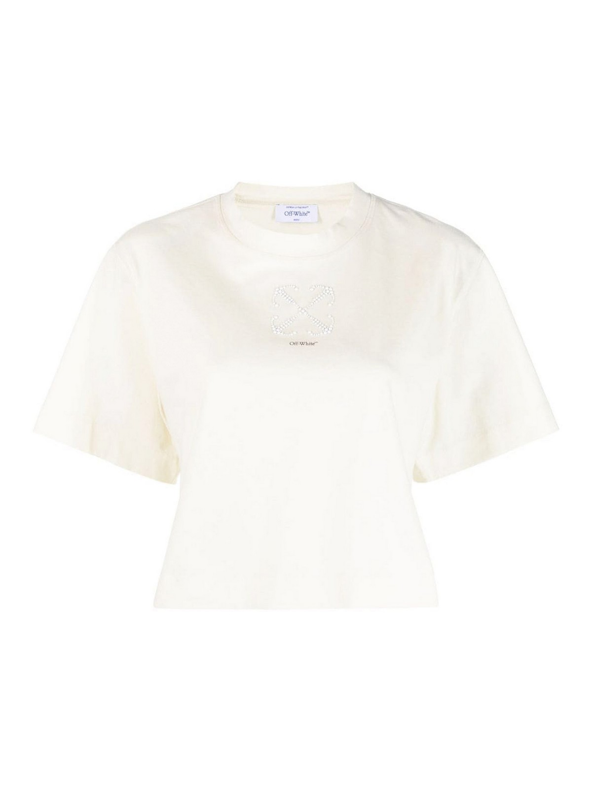 Shop Off-white Camiseta - Beis In White