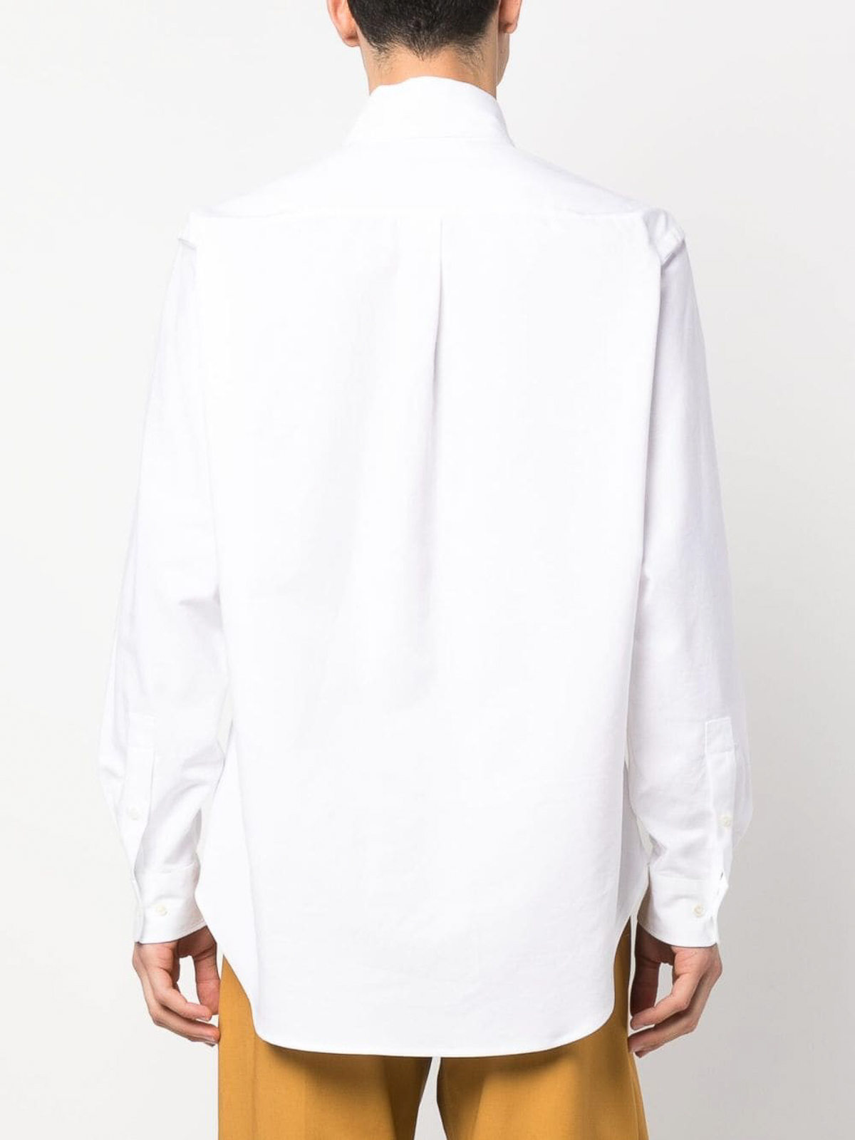 Shop Palm Angels Sartorial Tape Shirt In White