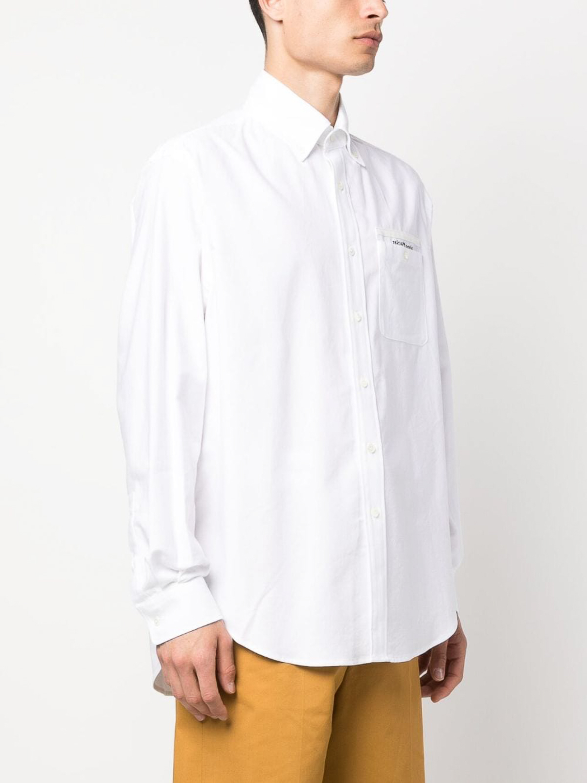 Shop Palm Angels Sartorial Tape Shirt In White