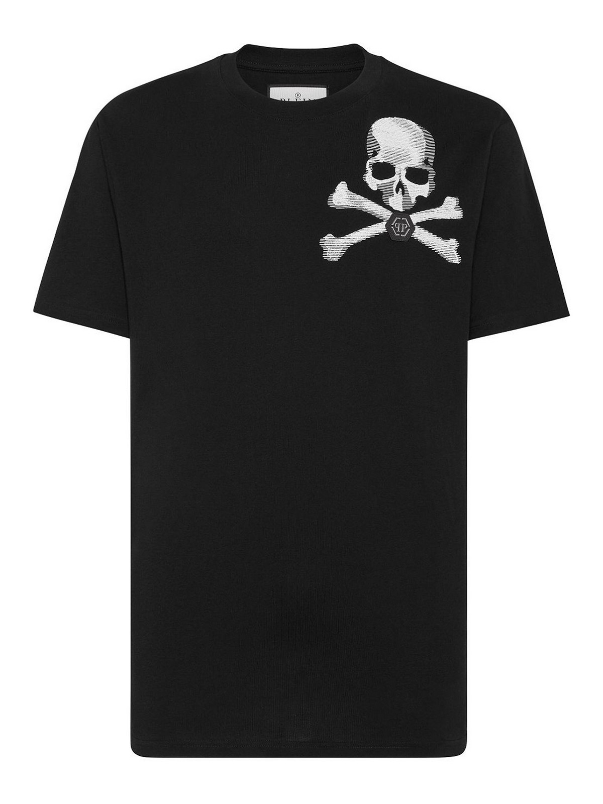 Shop Philipp Plein `skull&bones` Round-neck T-shirt In Black