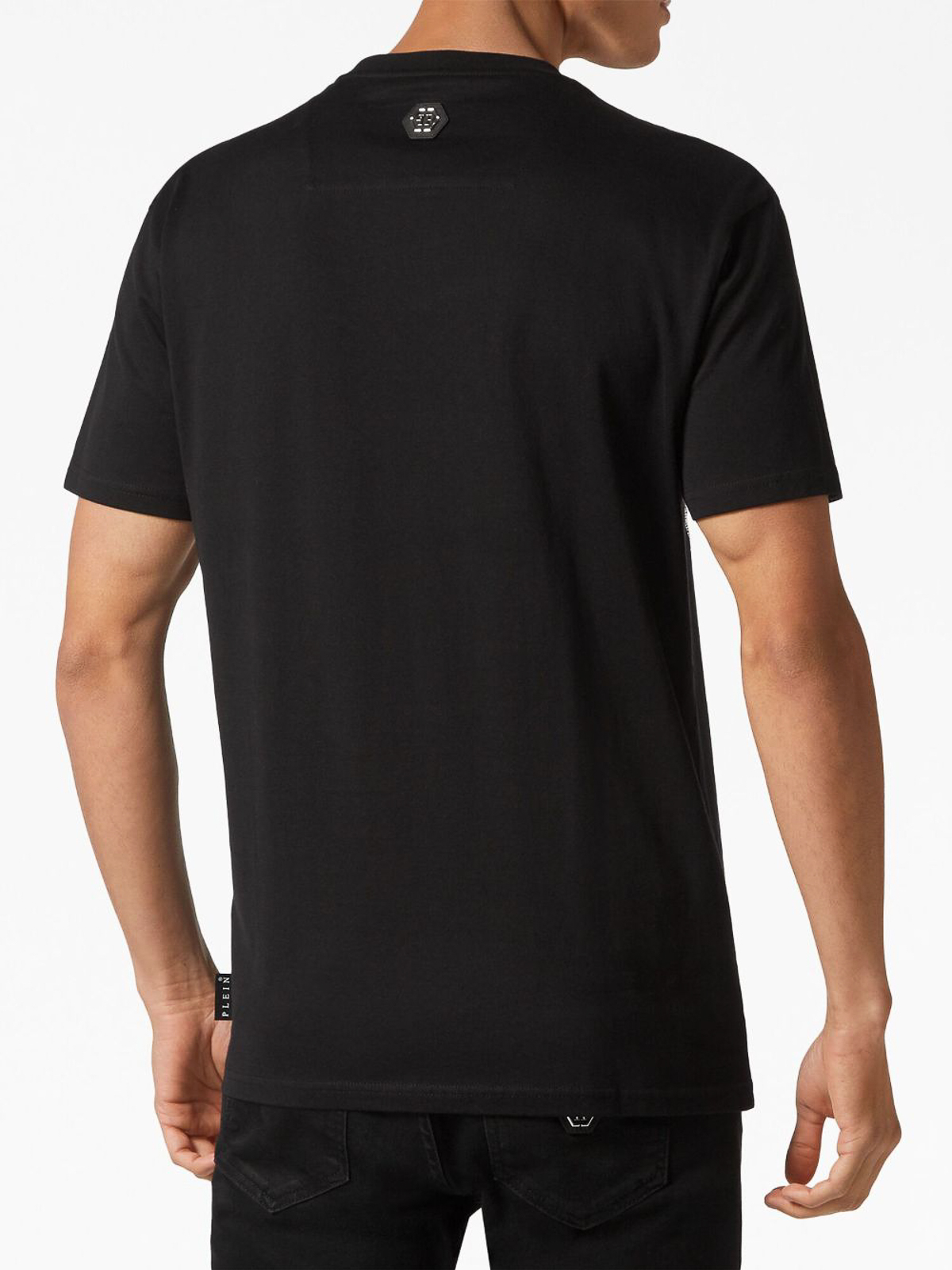 Shop Philipp Plein `pp Glass` Round-neck T-shirt In Black