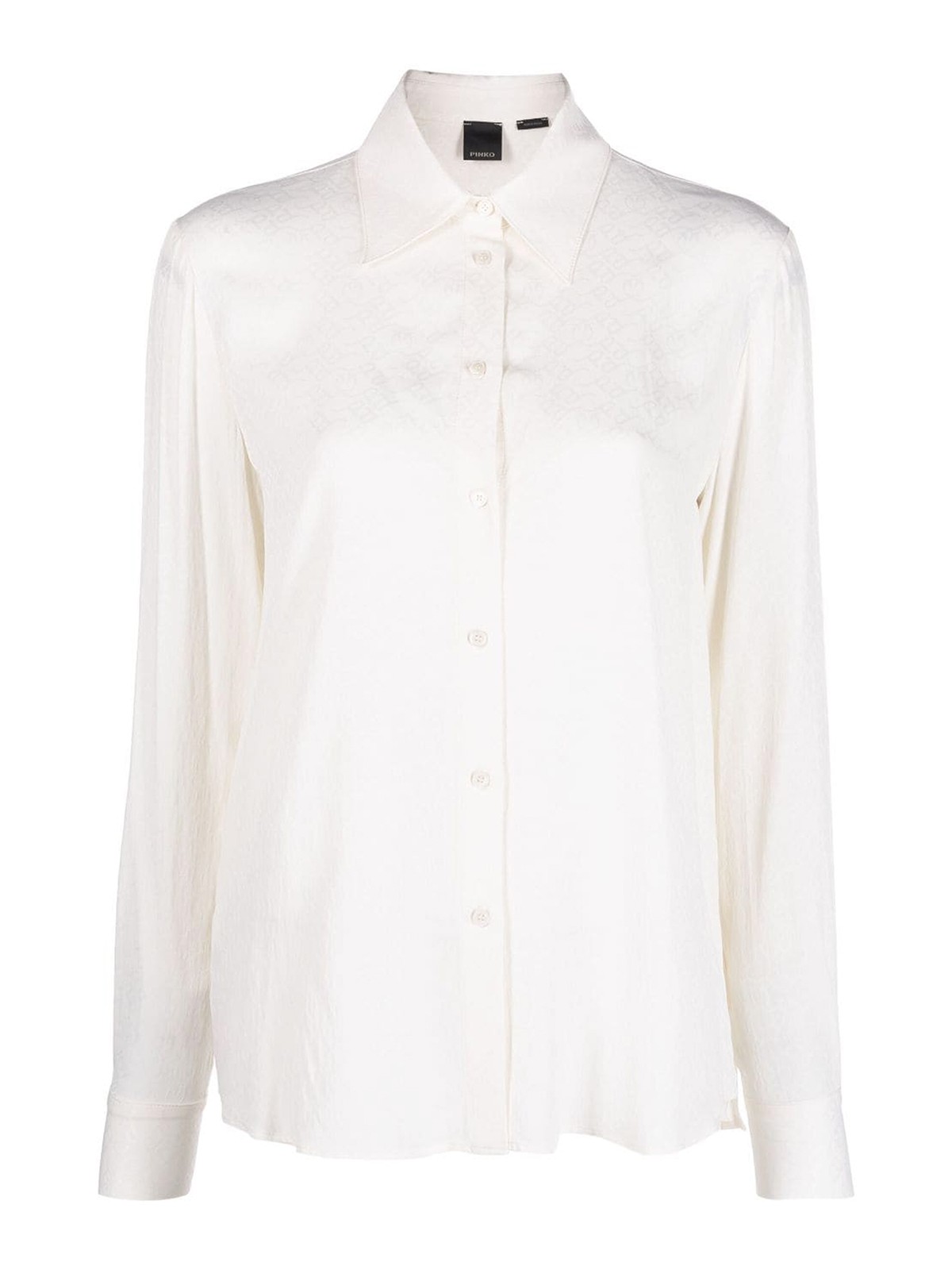 Shirts Pinko - `smorzare` logo jacquard shirt - 100121A01PZ00