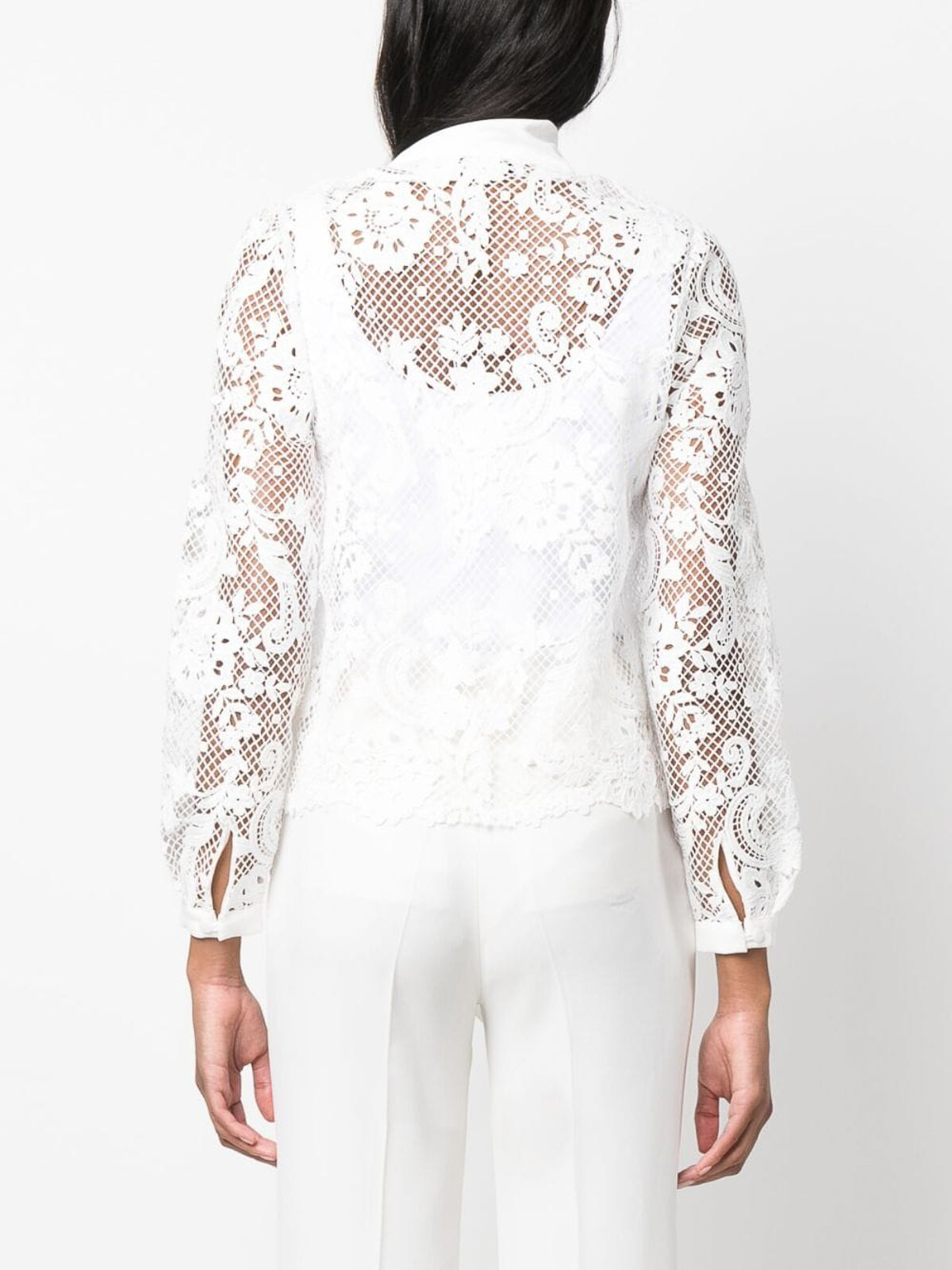 Shop Self-portrait Camisa - Blanco In White