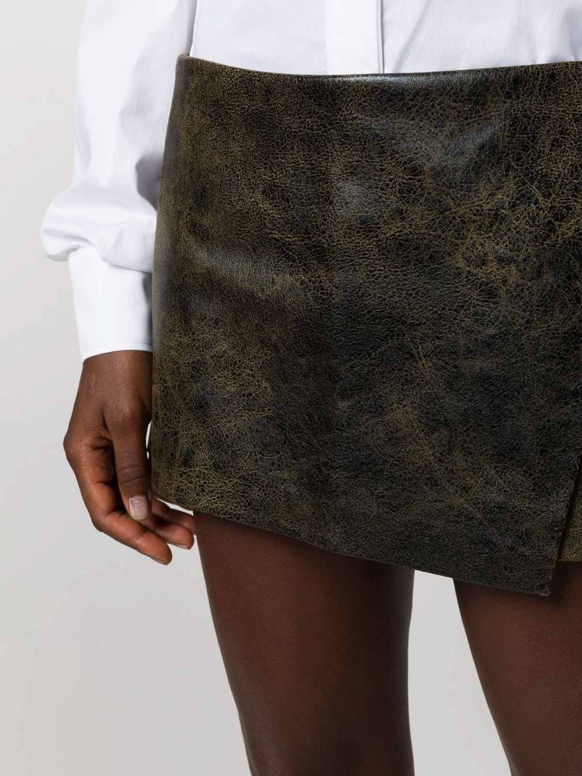 Shop The Andamane `liza` Low Rise Micro Skirt In Black