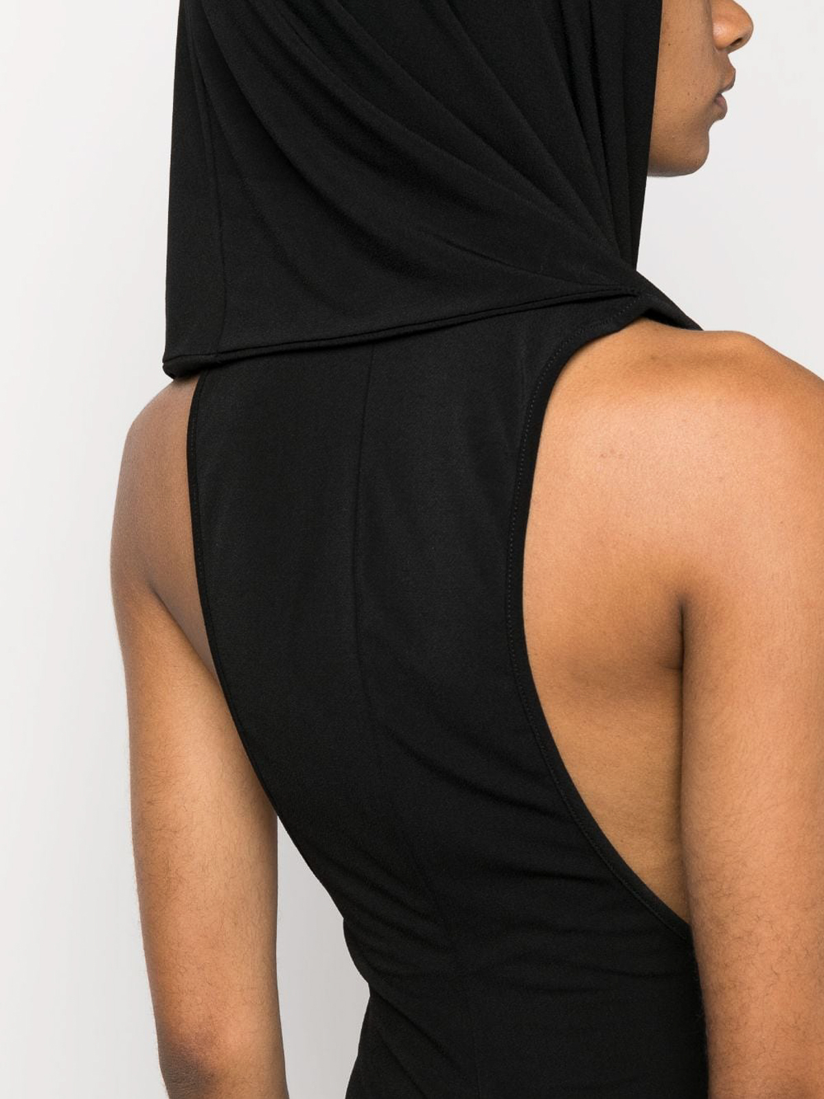 Shop The Andamane `naomi` Hooded Maxi Jumpsuit In Black
